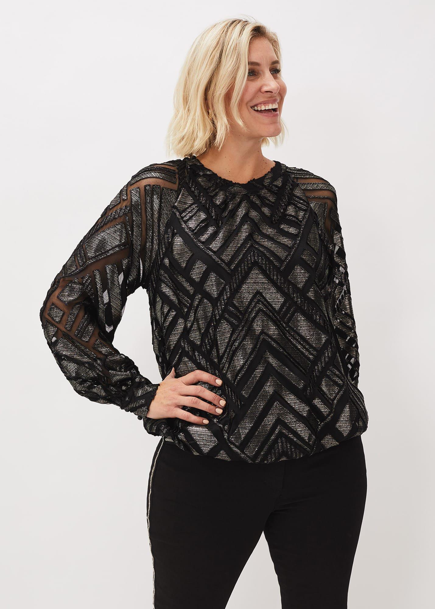 Cassidy Chevron Blouse