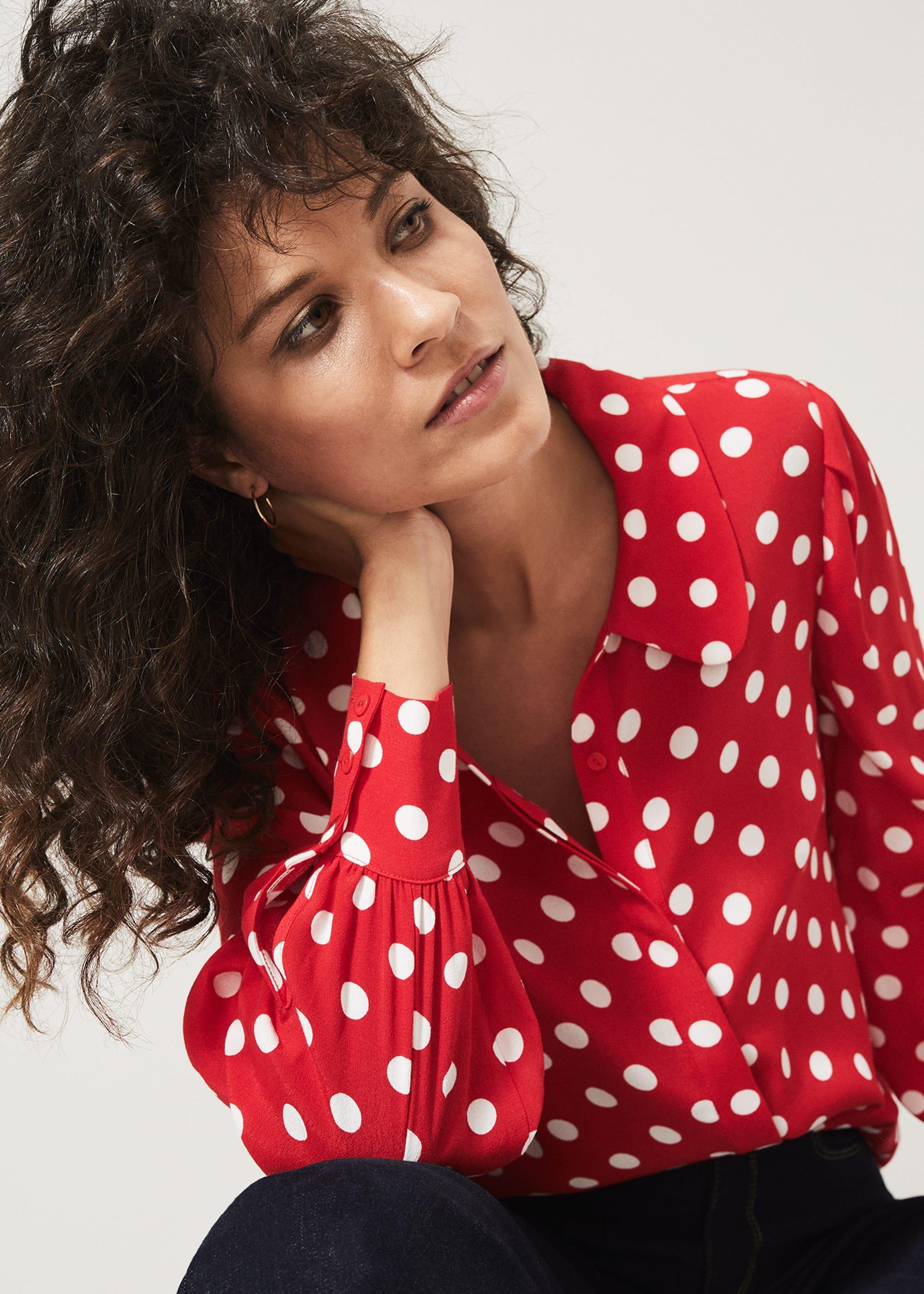 Marilyn Spot Blouse
