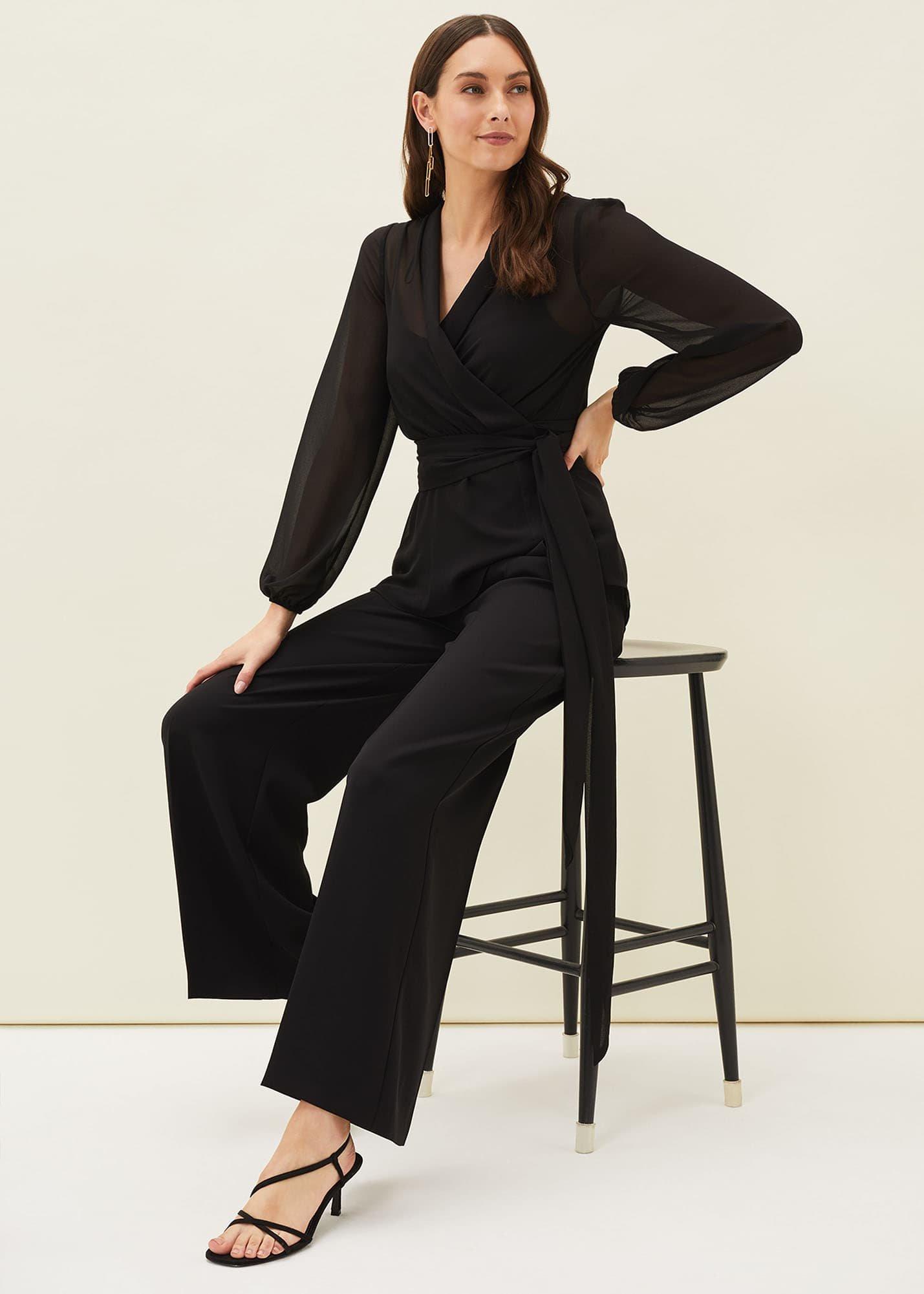 Florentine Semi-Sheer Wrap Top