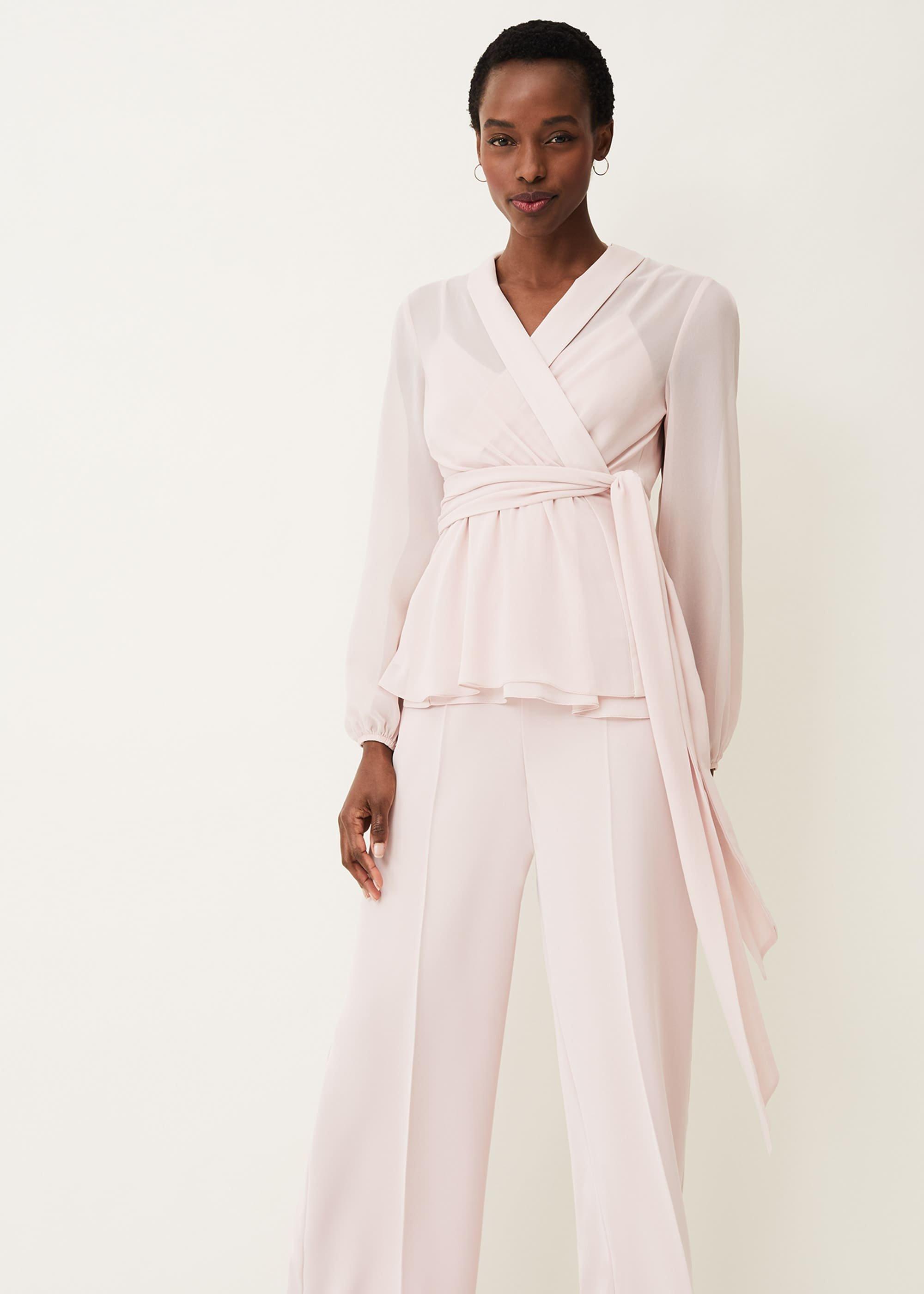 Florentine Semi-Sheer Wrap Top