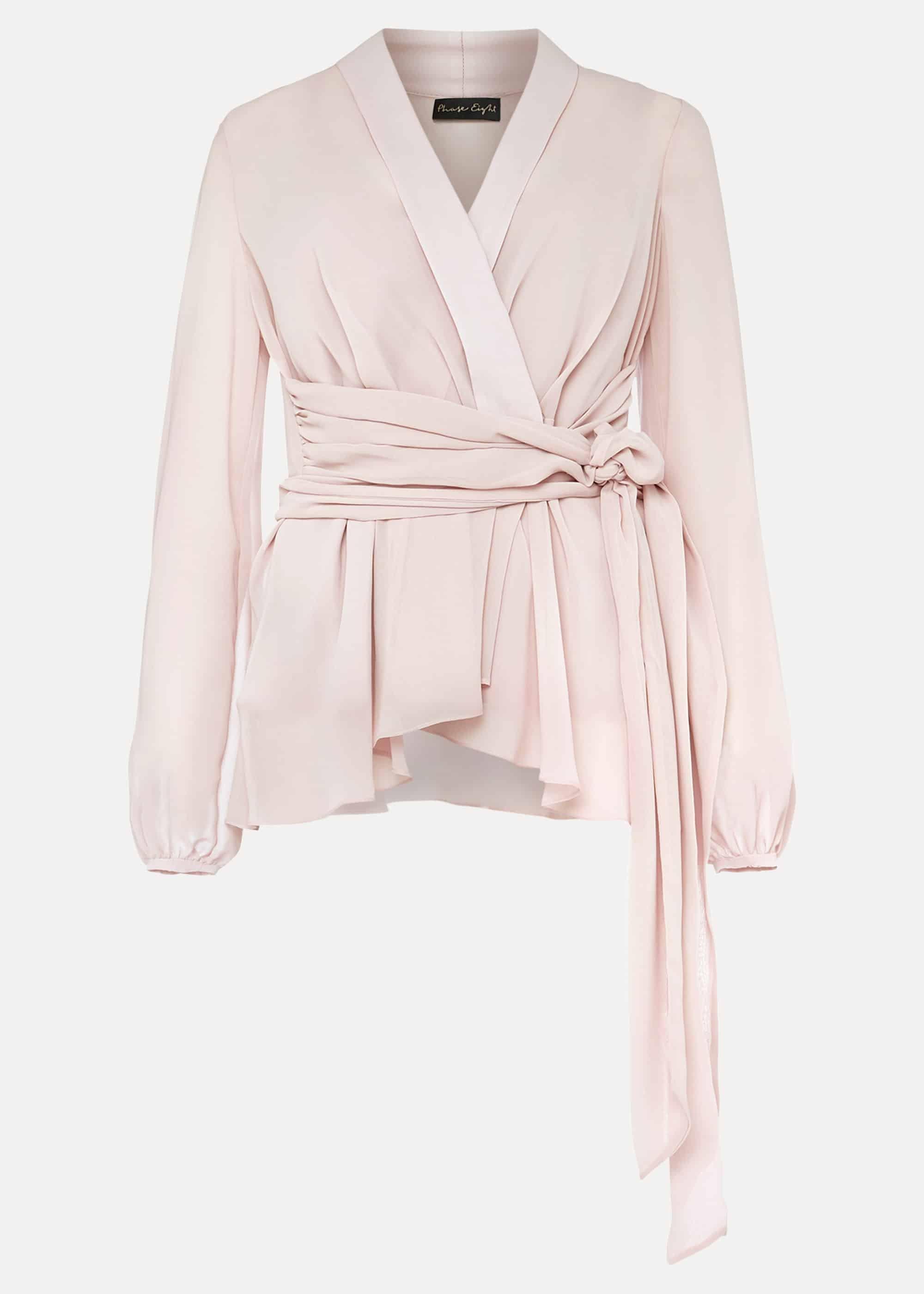 Florentine Semi-Sheer Wrap Top