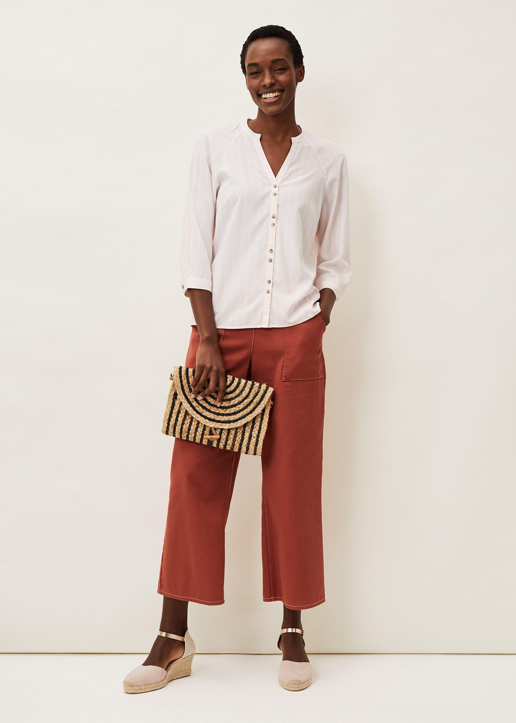 Tazanna Stripe Blouse