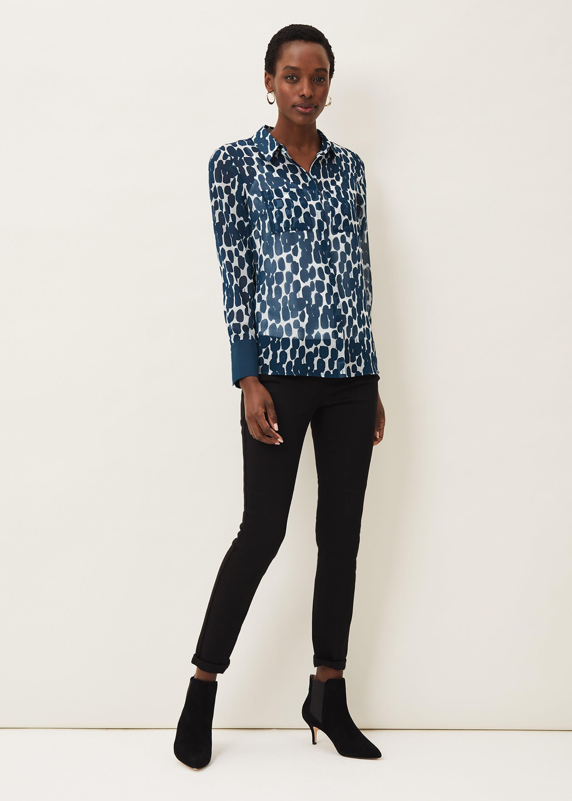 Tanjina Smudge Print Blouse