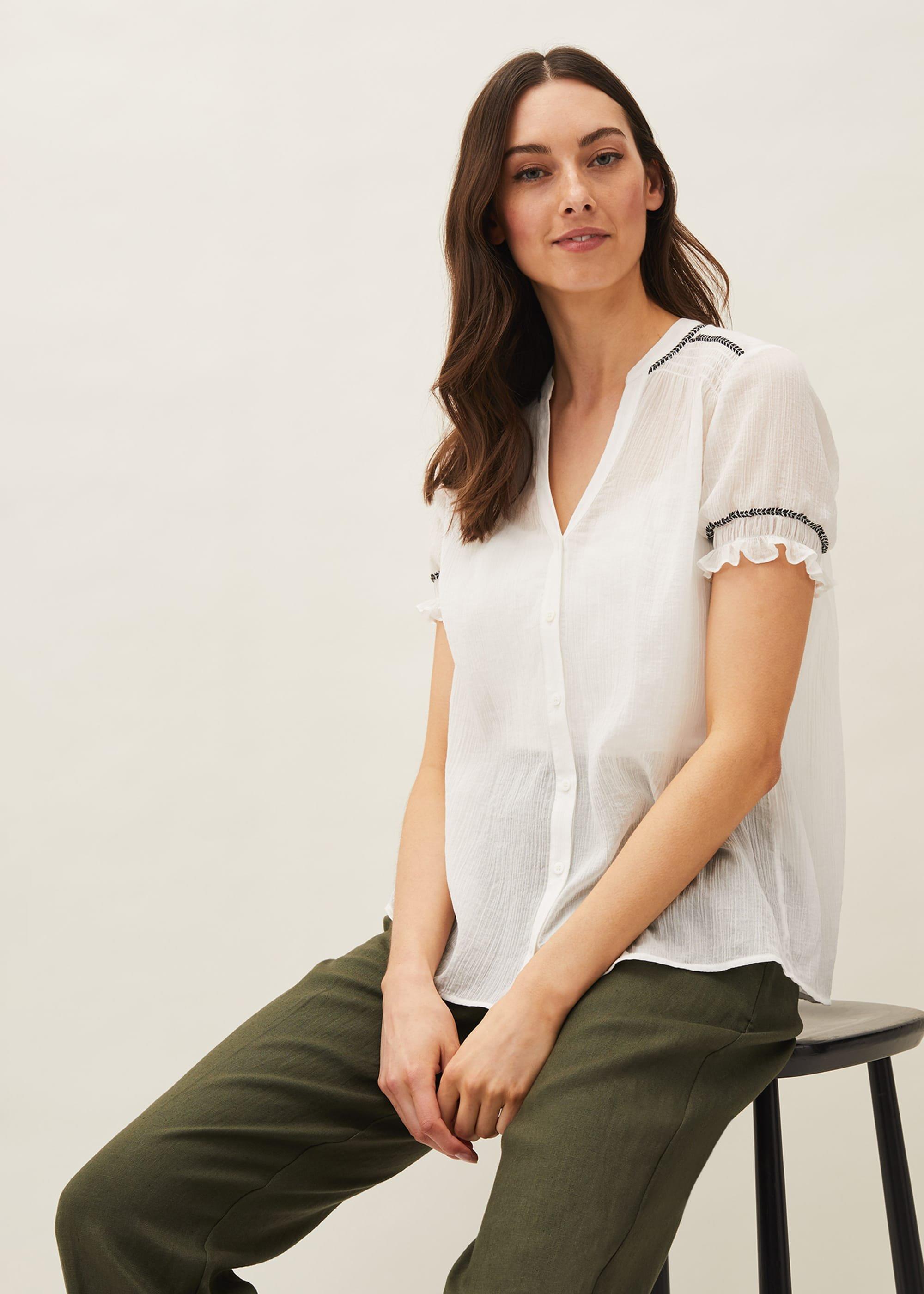 Clemente Contrast Blouse