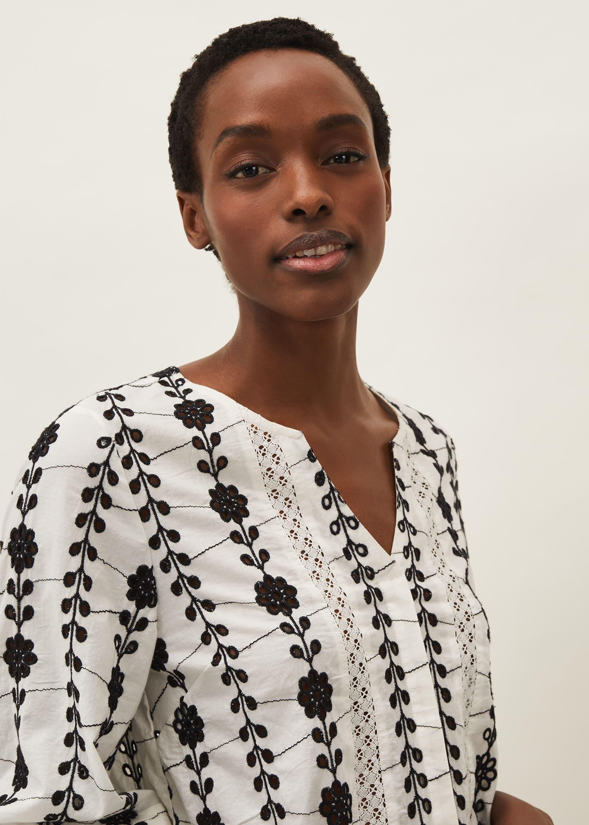 Caela Broderie Blouse
