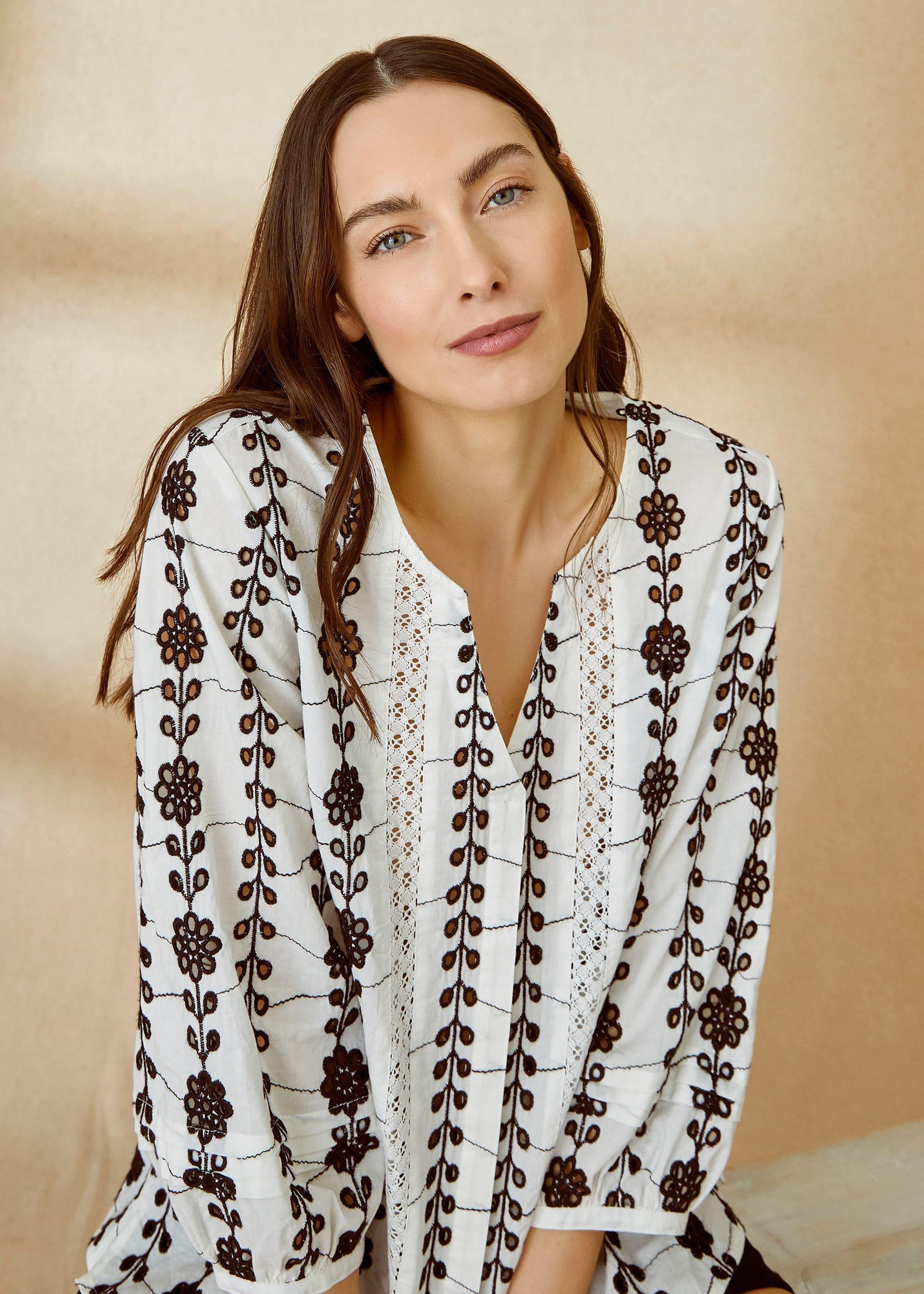 Caela Broderie Blouse