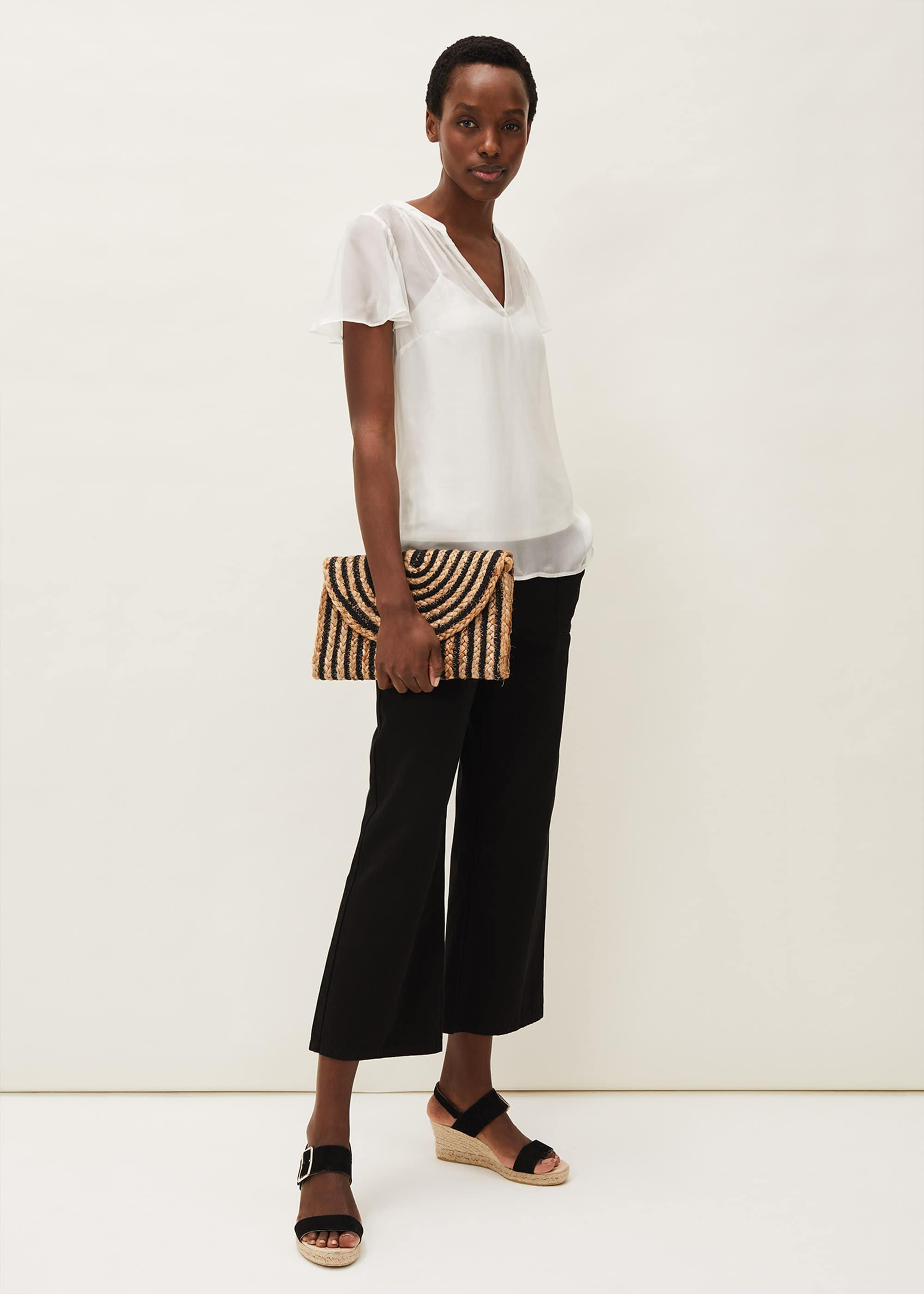 Naya Short Sleeved Silk Top