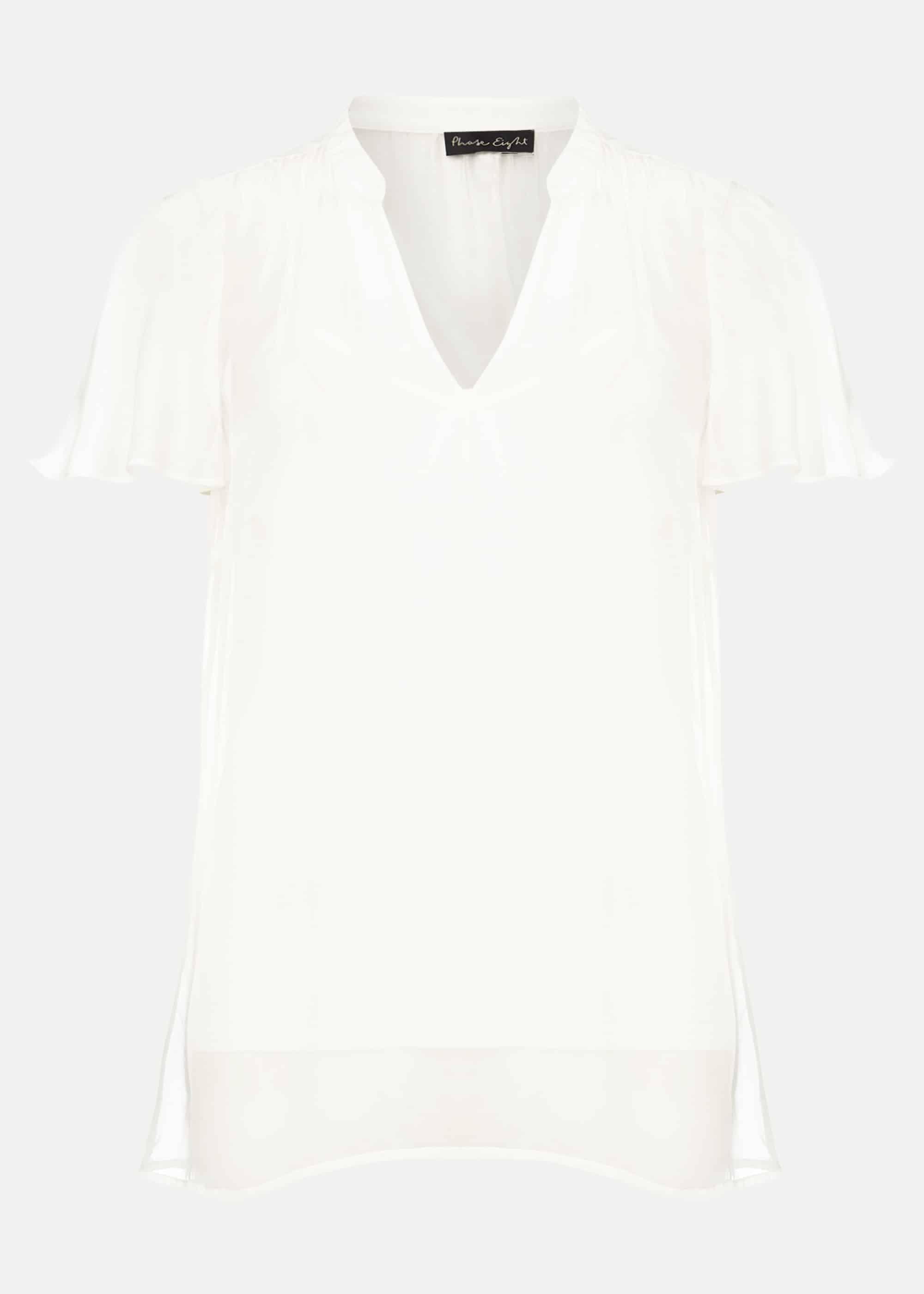 Naya Short Sleeved Silk Top