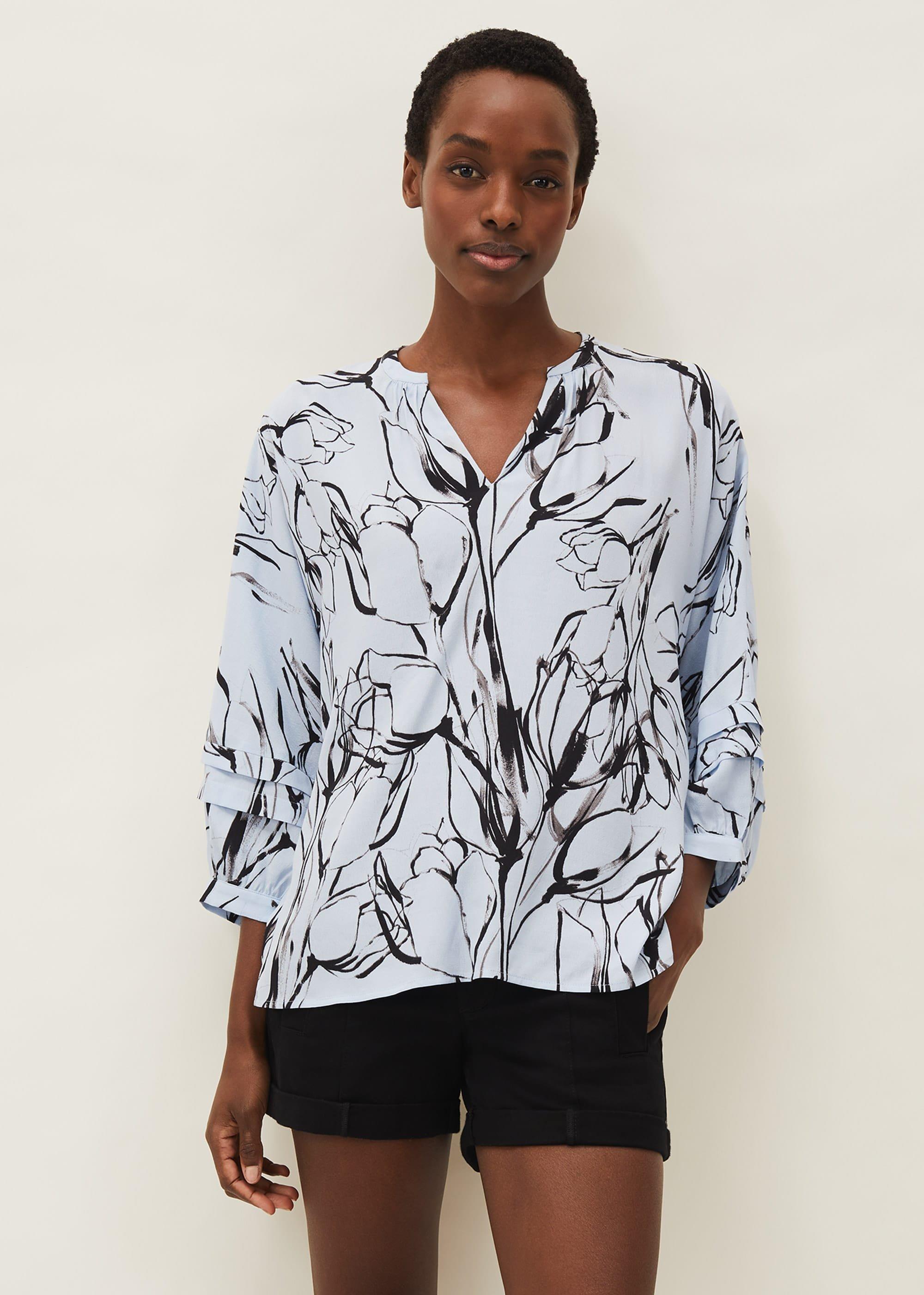 Kalila Tulip Print Blouse