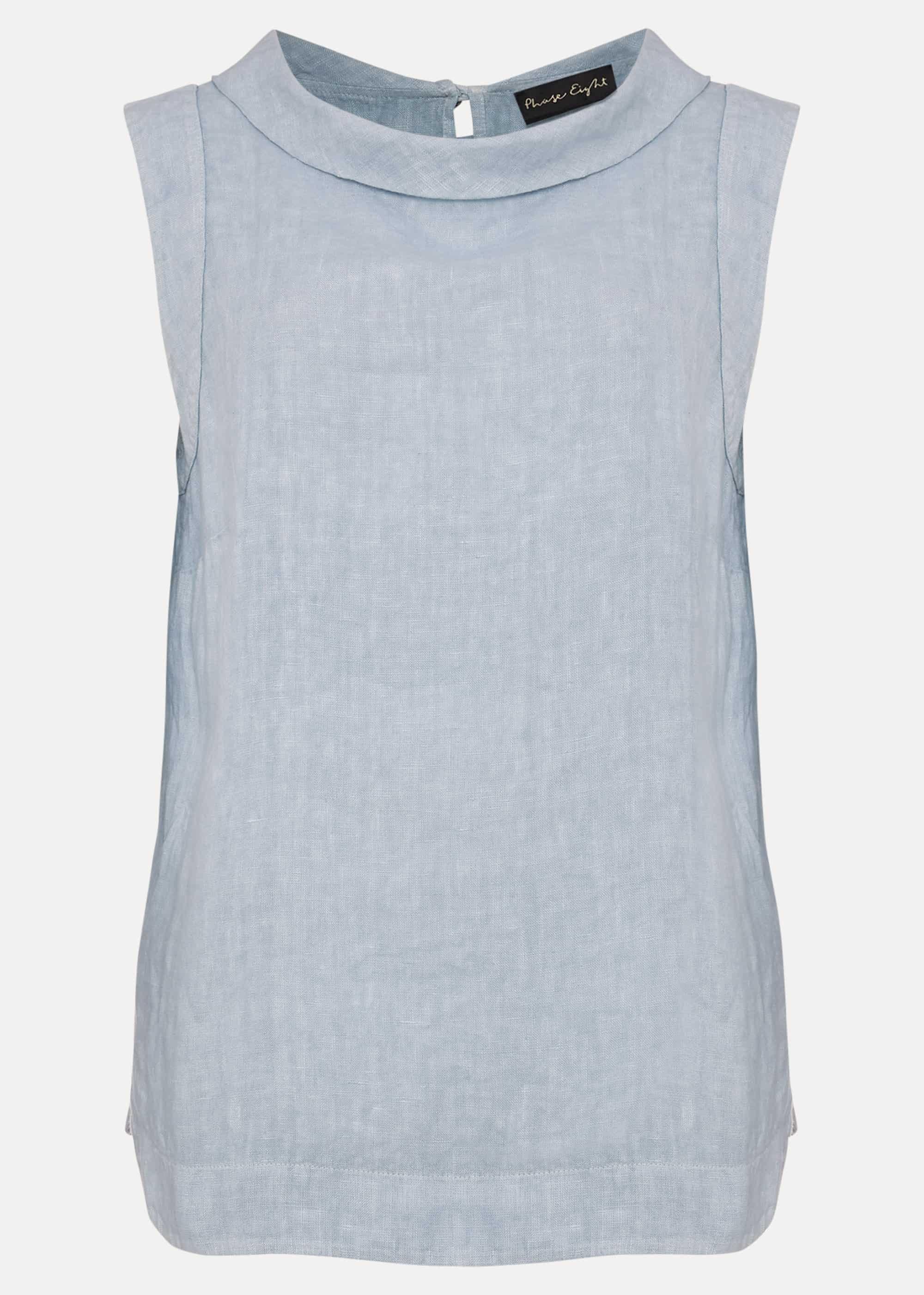 Sky Linen Cami Top