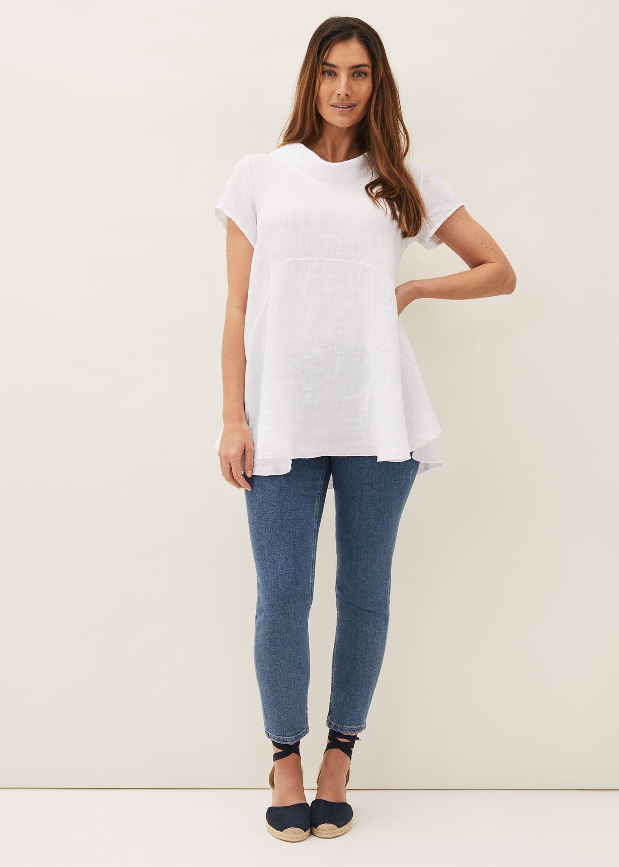 Margo Longline Linen Blouse