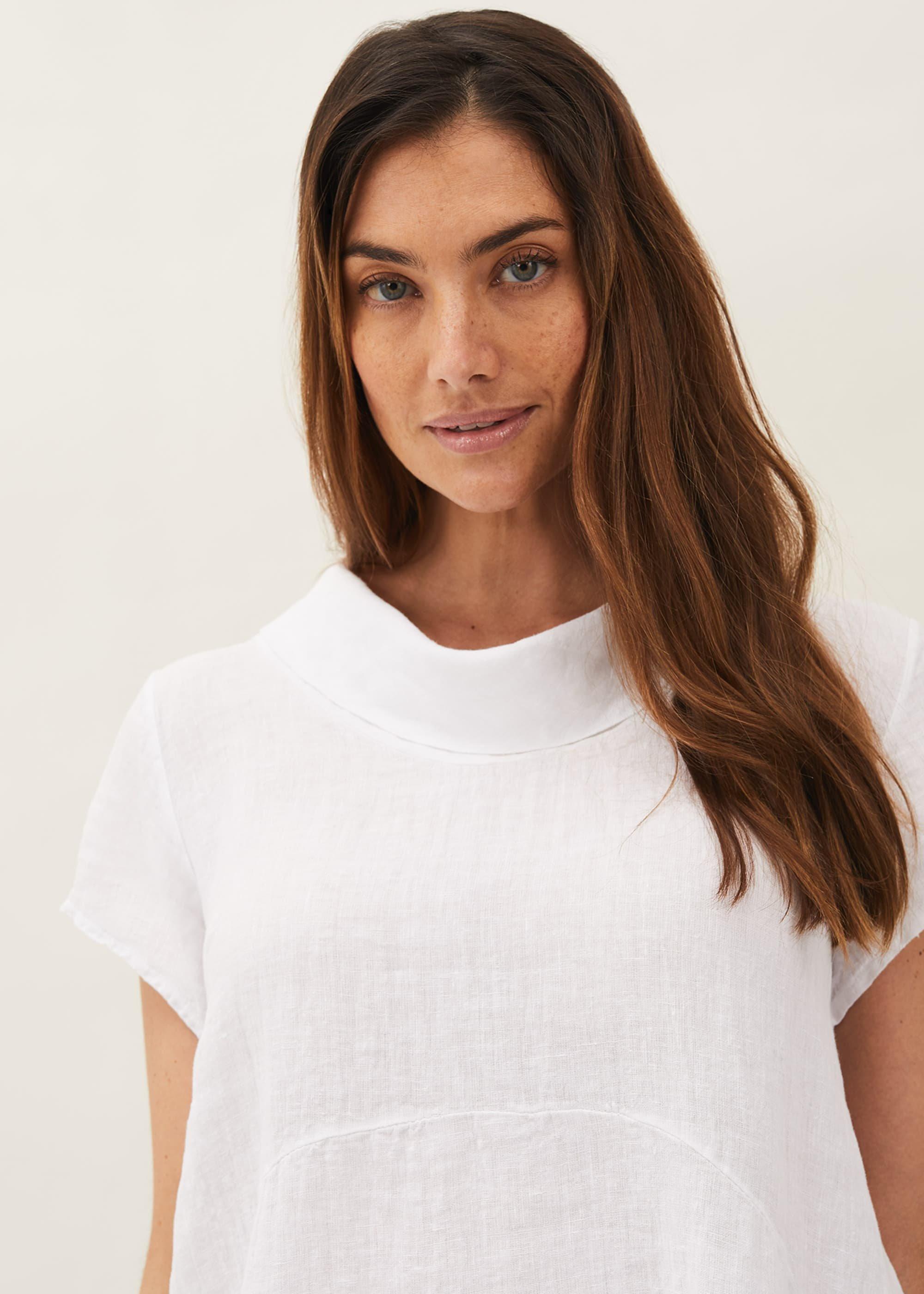 Margo Longline Linen Blouse
