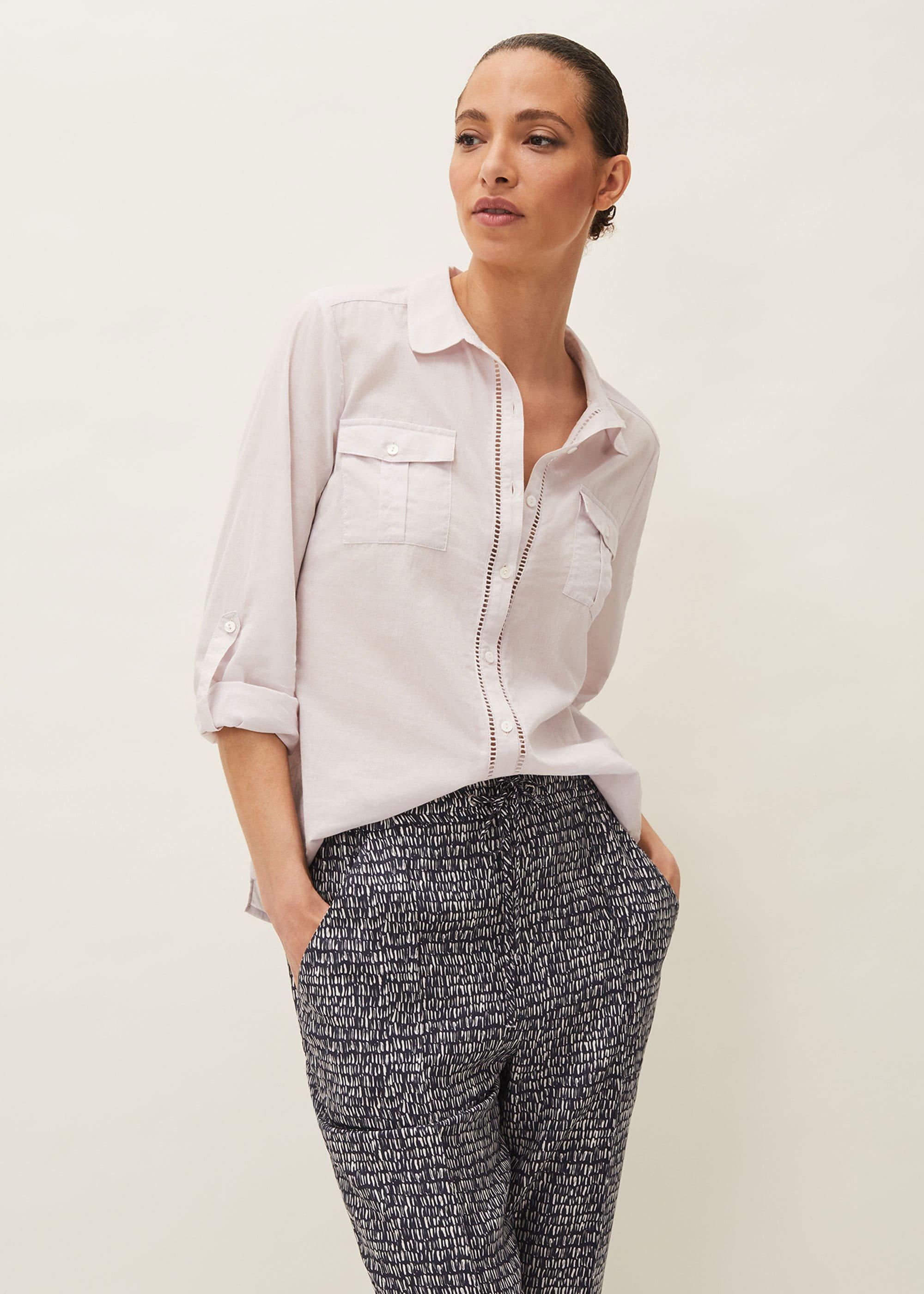 Kirsten Ladder Trim Shirt