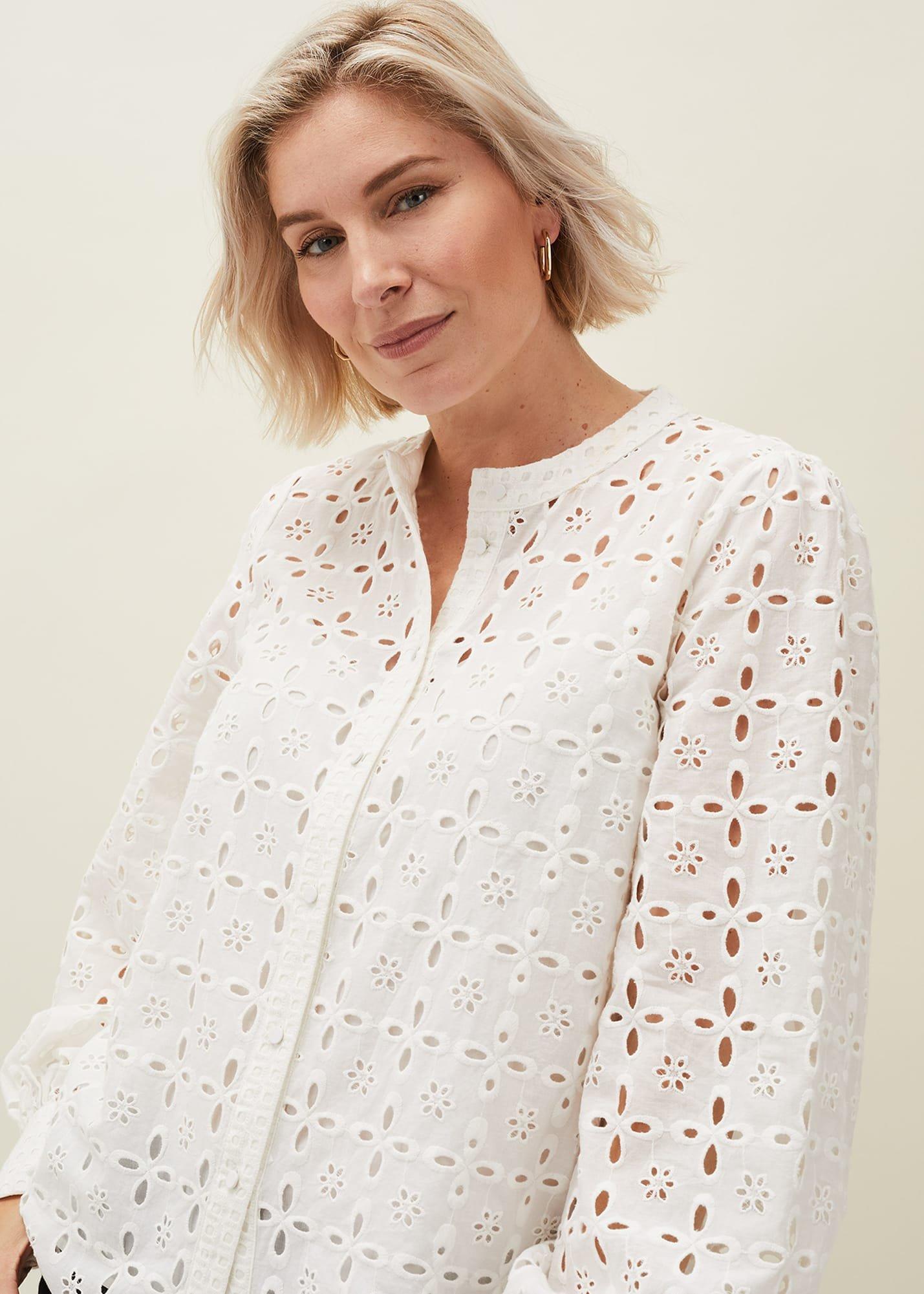 Evianna Broderie Blouse