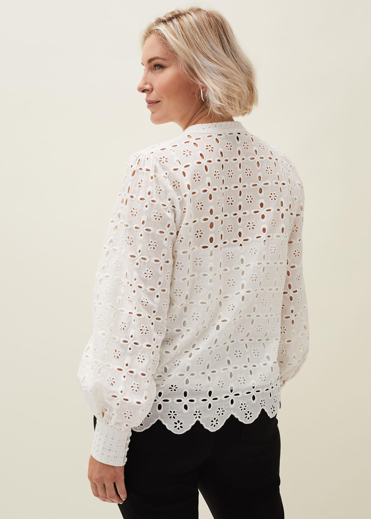 Evianna Broderie Blouse