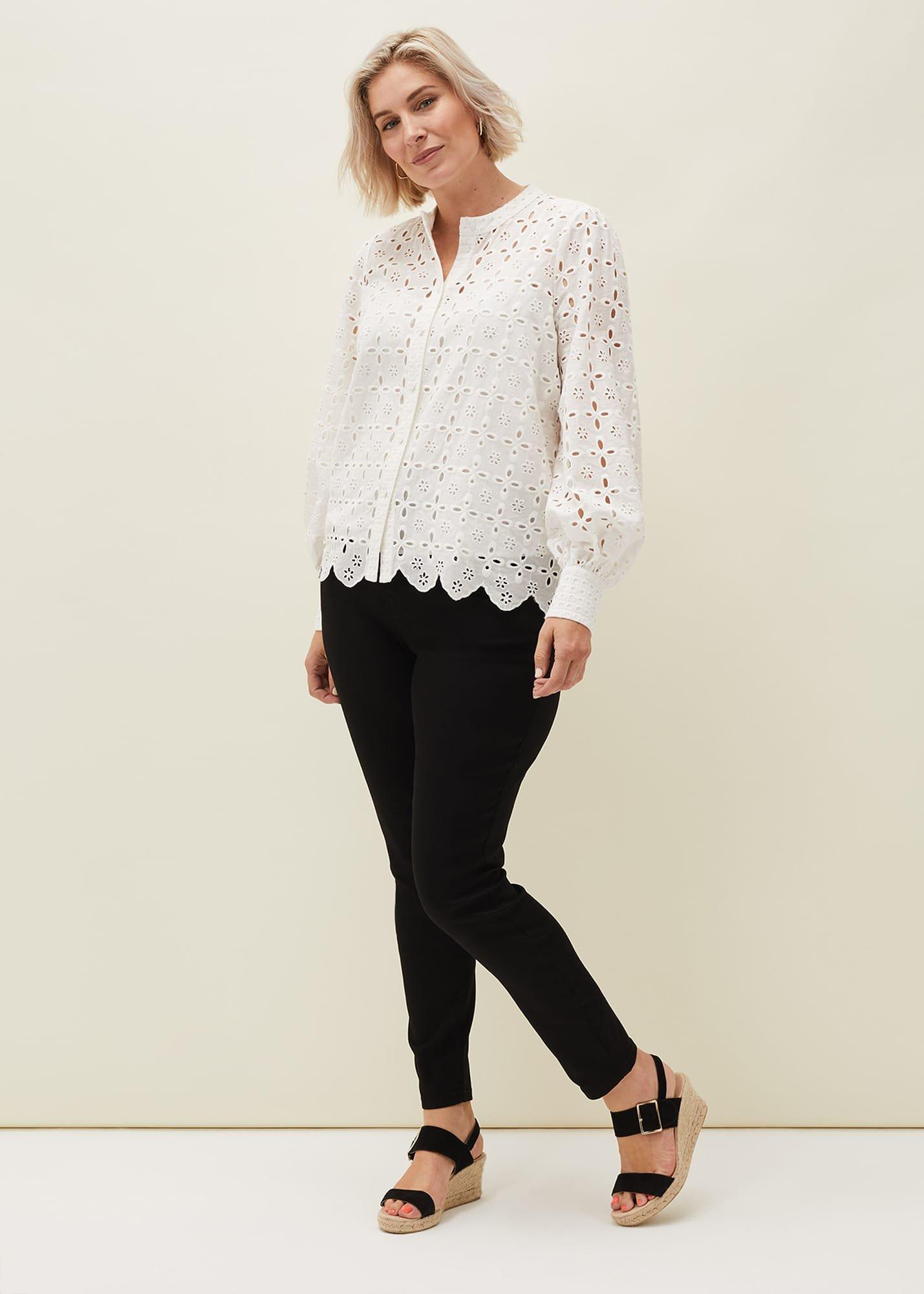 Evianna Broderie Blouse