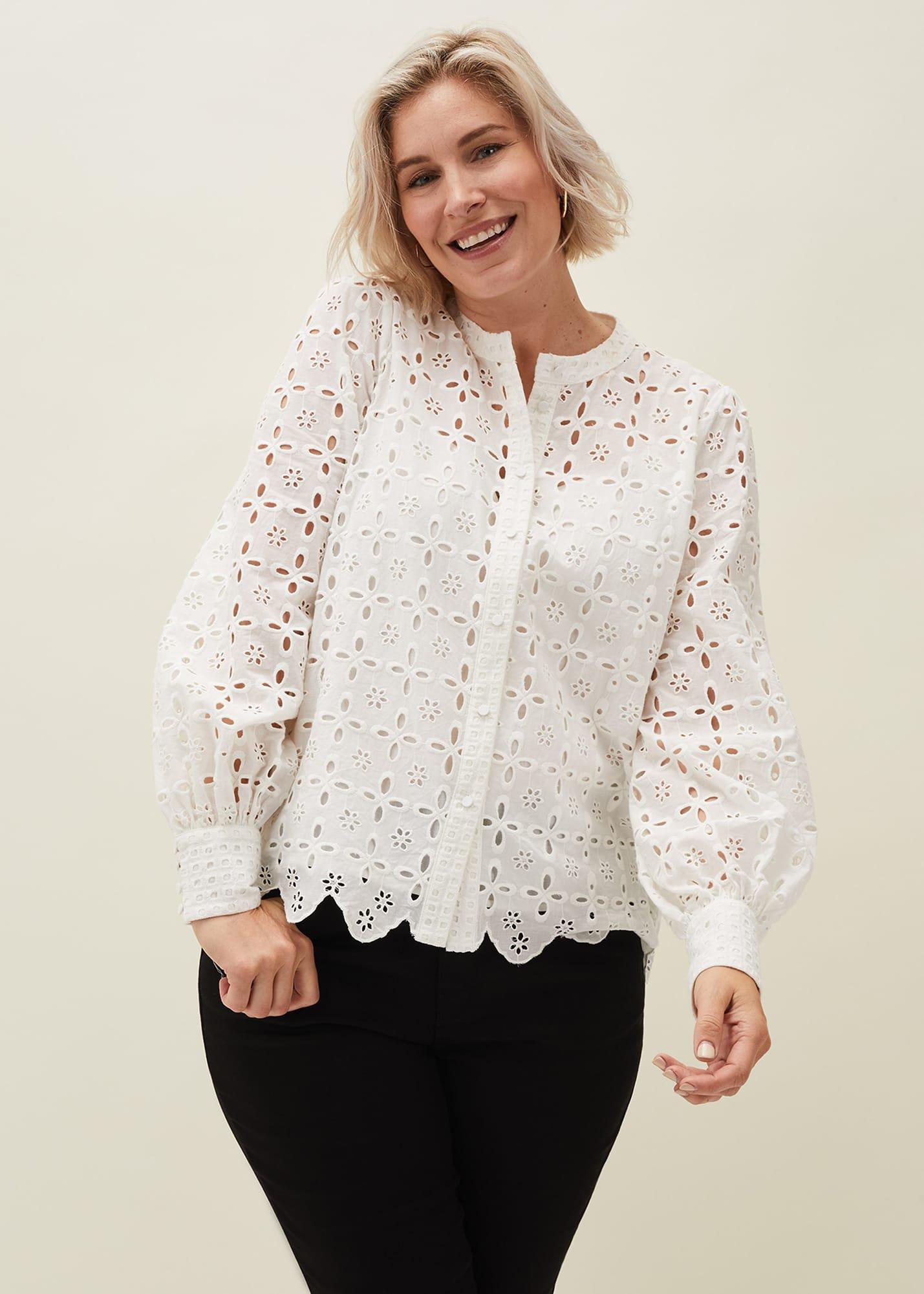 Evianna Broderie Blouse