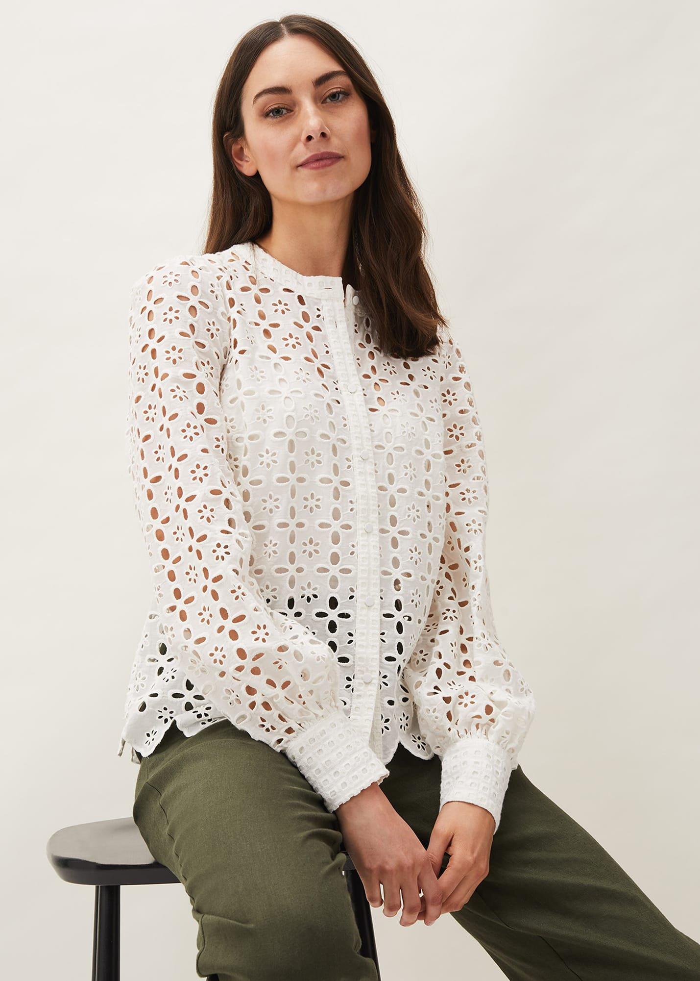Evianna Broderie Blouse