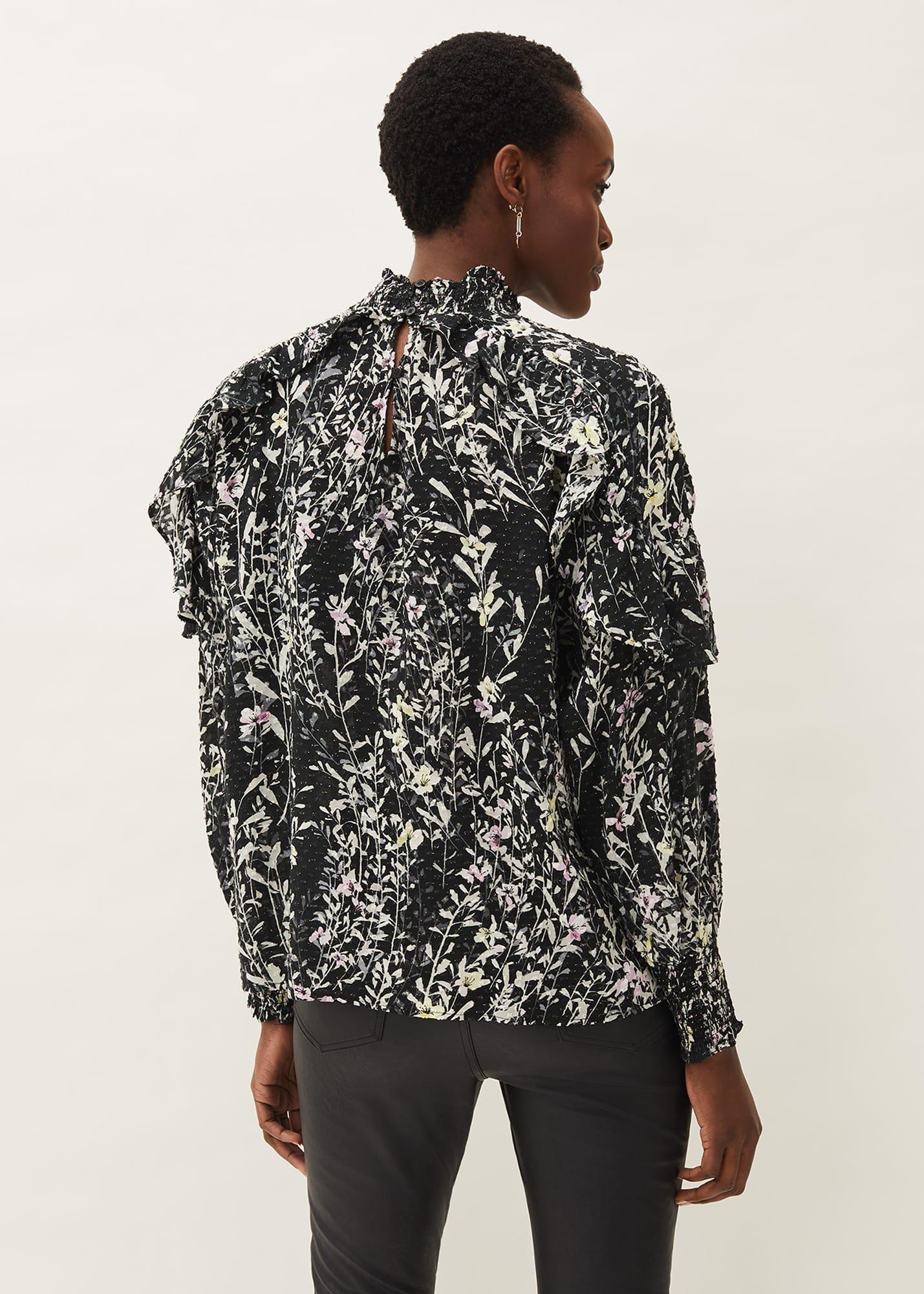 Daphne Floral Frill Blouse