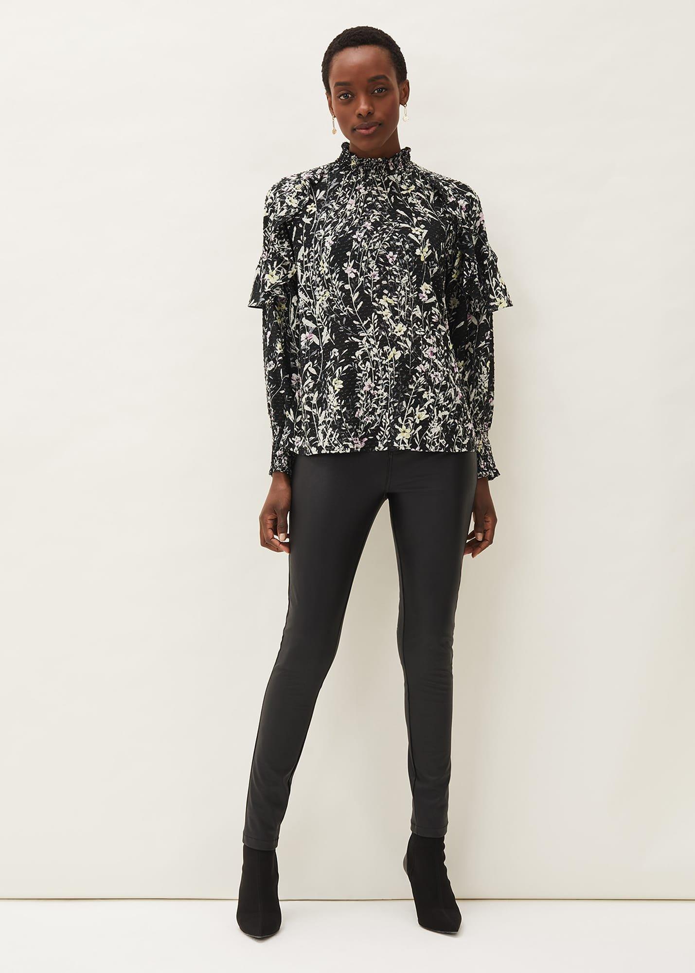 Daphne Floral Frill Blouse