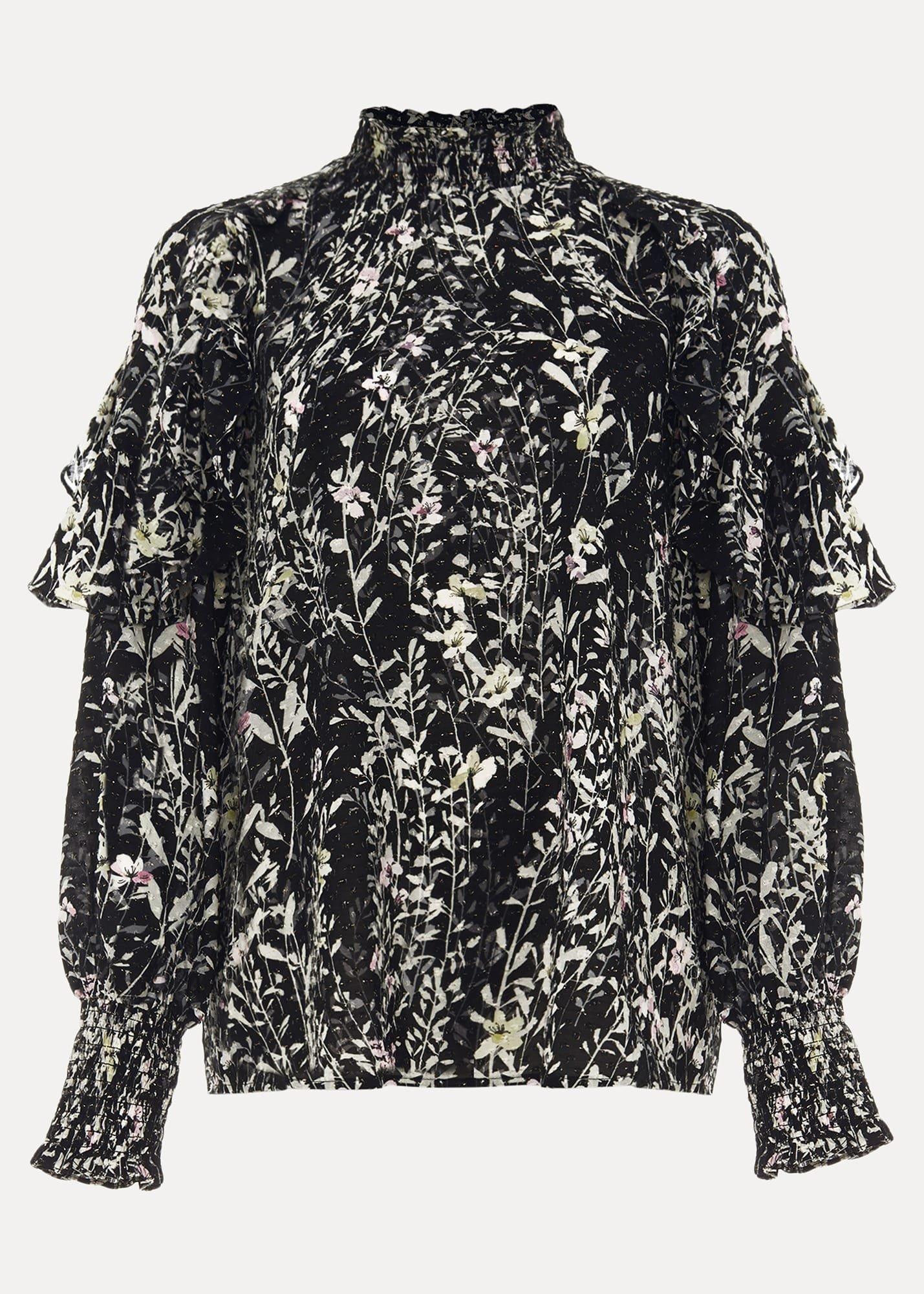 Daphne Floral Frill Blouse