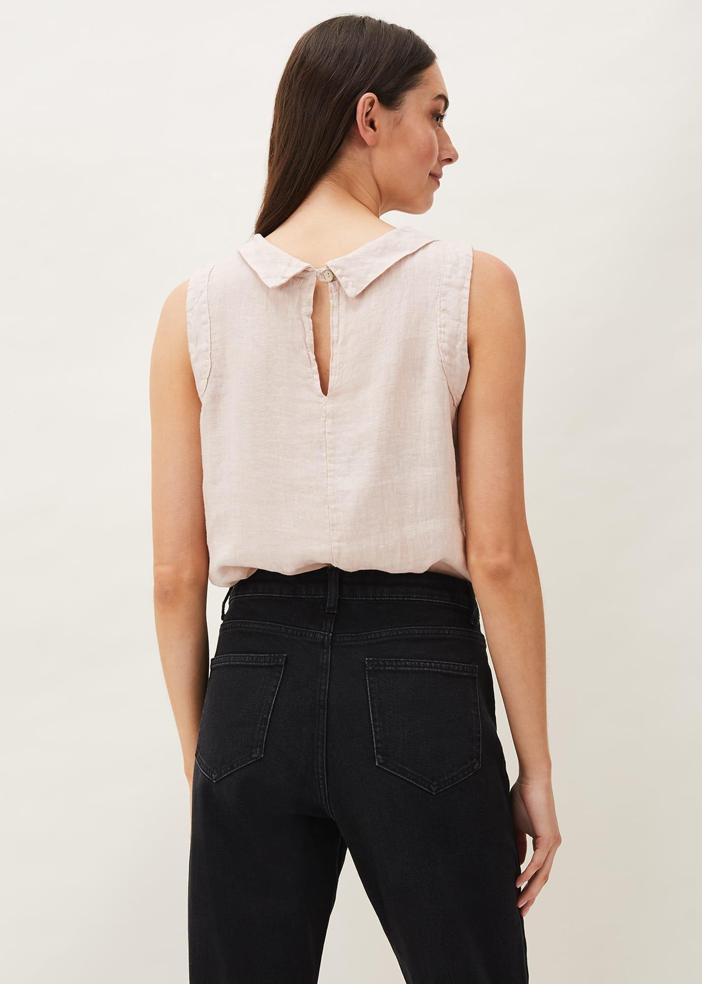 Sky Linen Cami Top