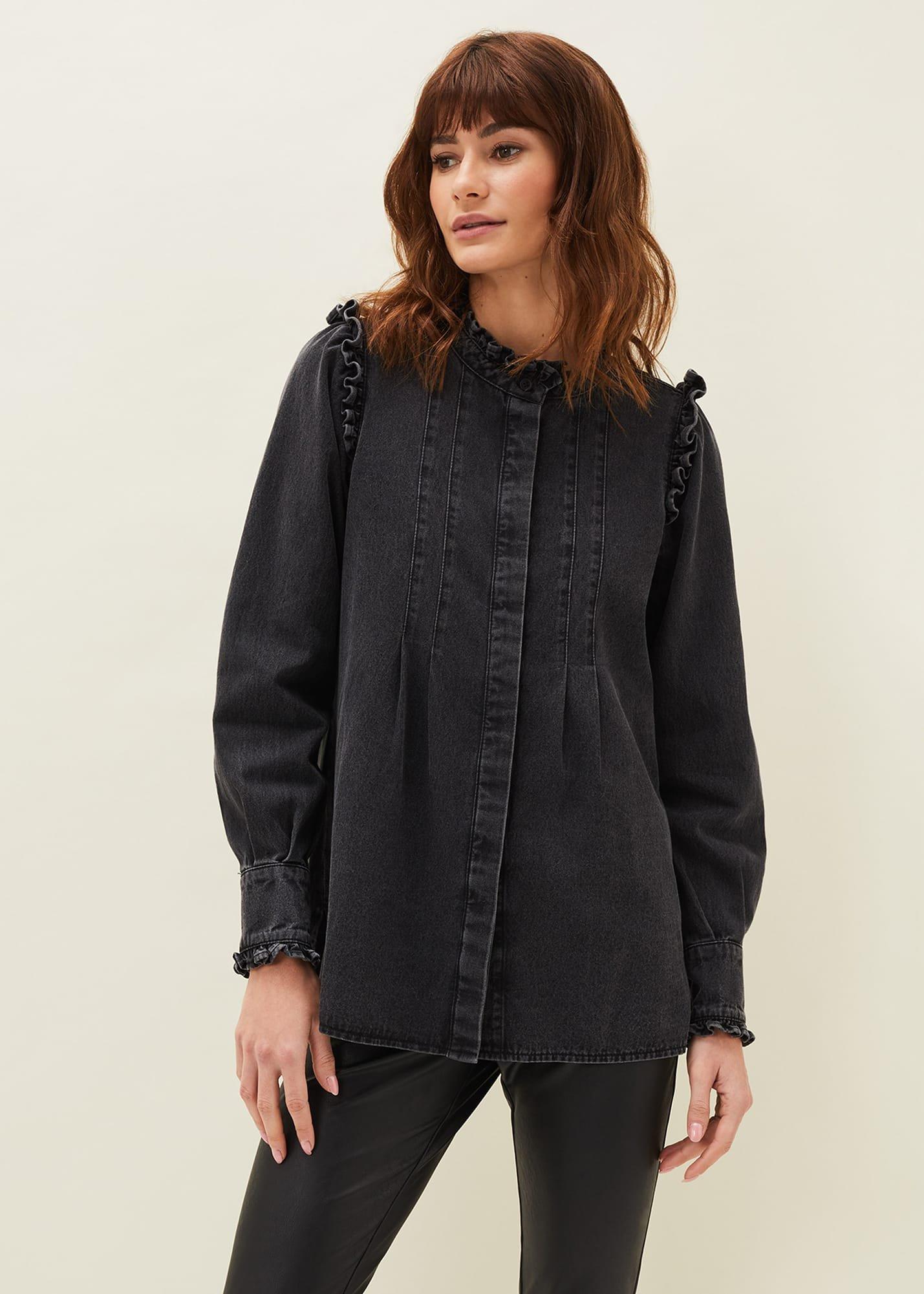 Marvel Frill Denim Overshirt