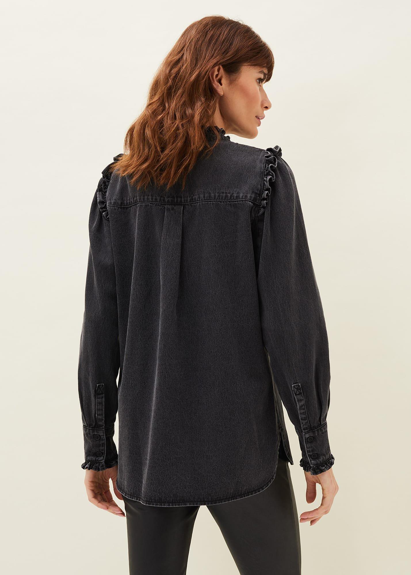 Marvel Frill Denim Overshirt