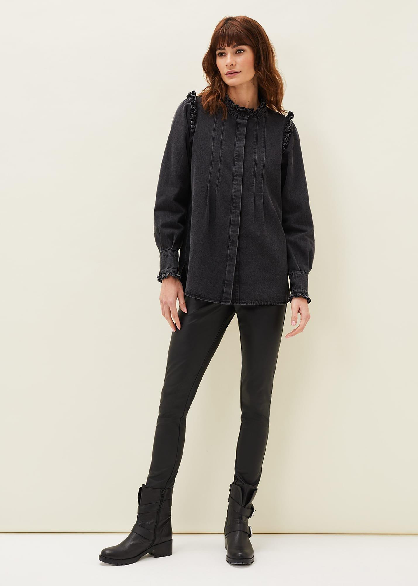 Marvel Frill Denim Overshirt