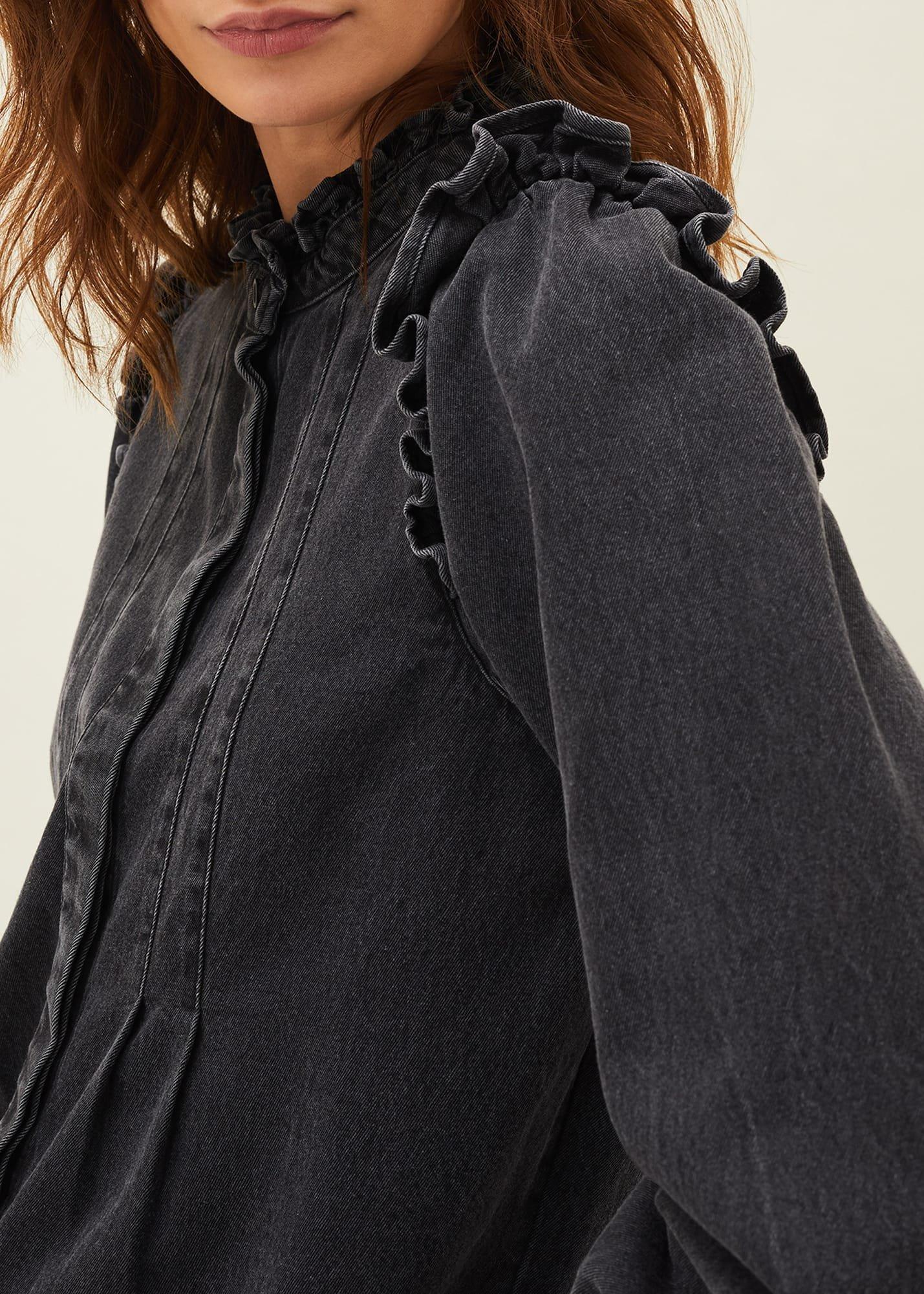 Marvel Frill Denim Overshirt