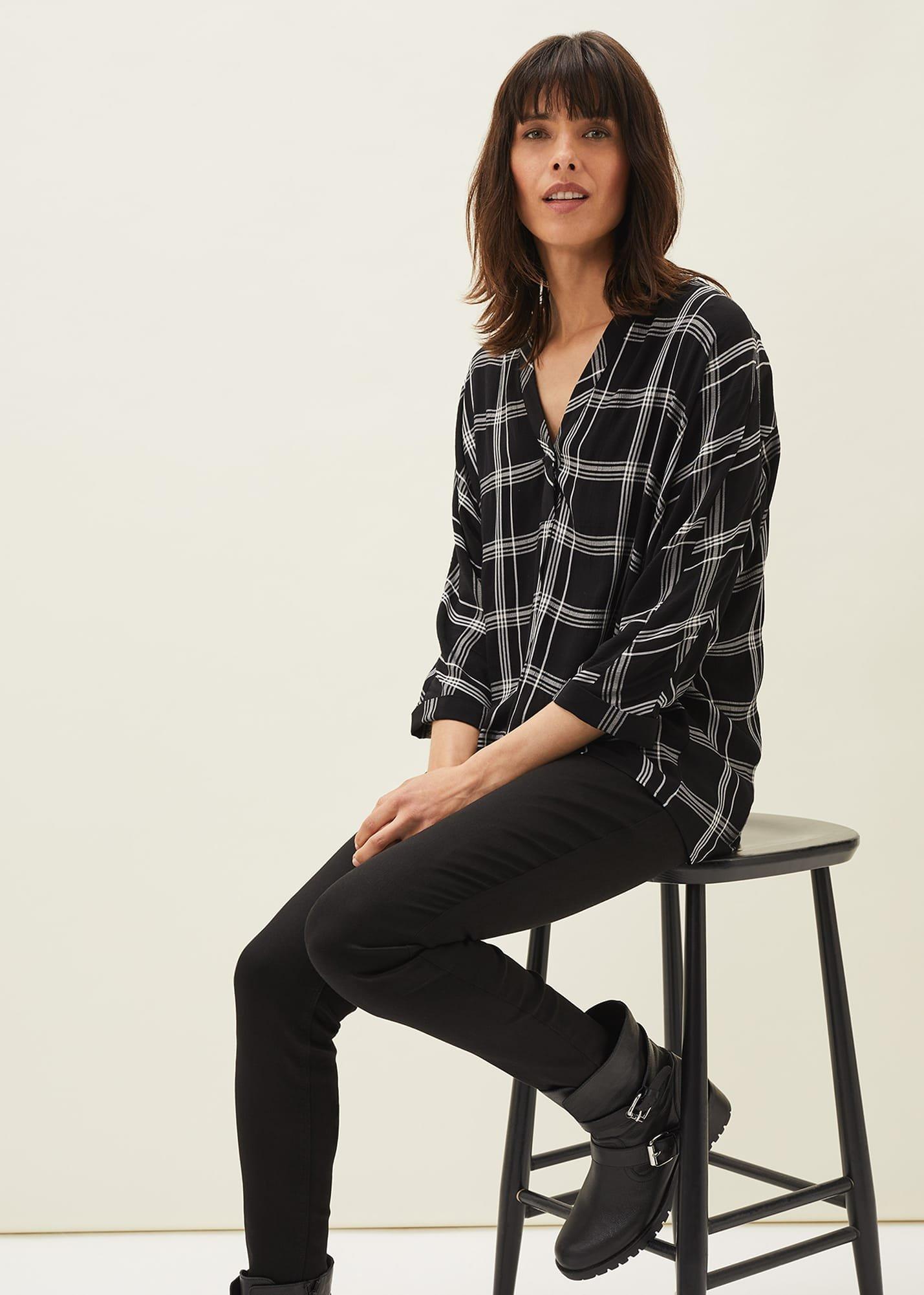 Arella Check Blouse
