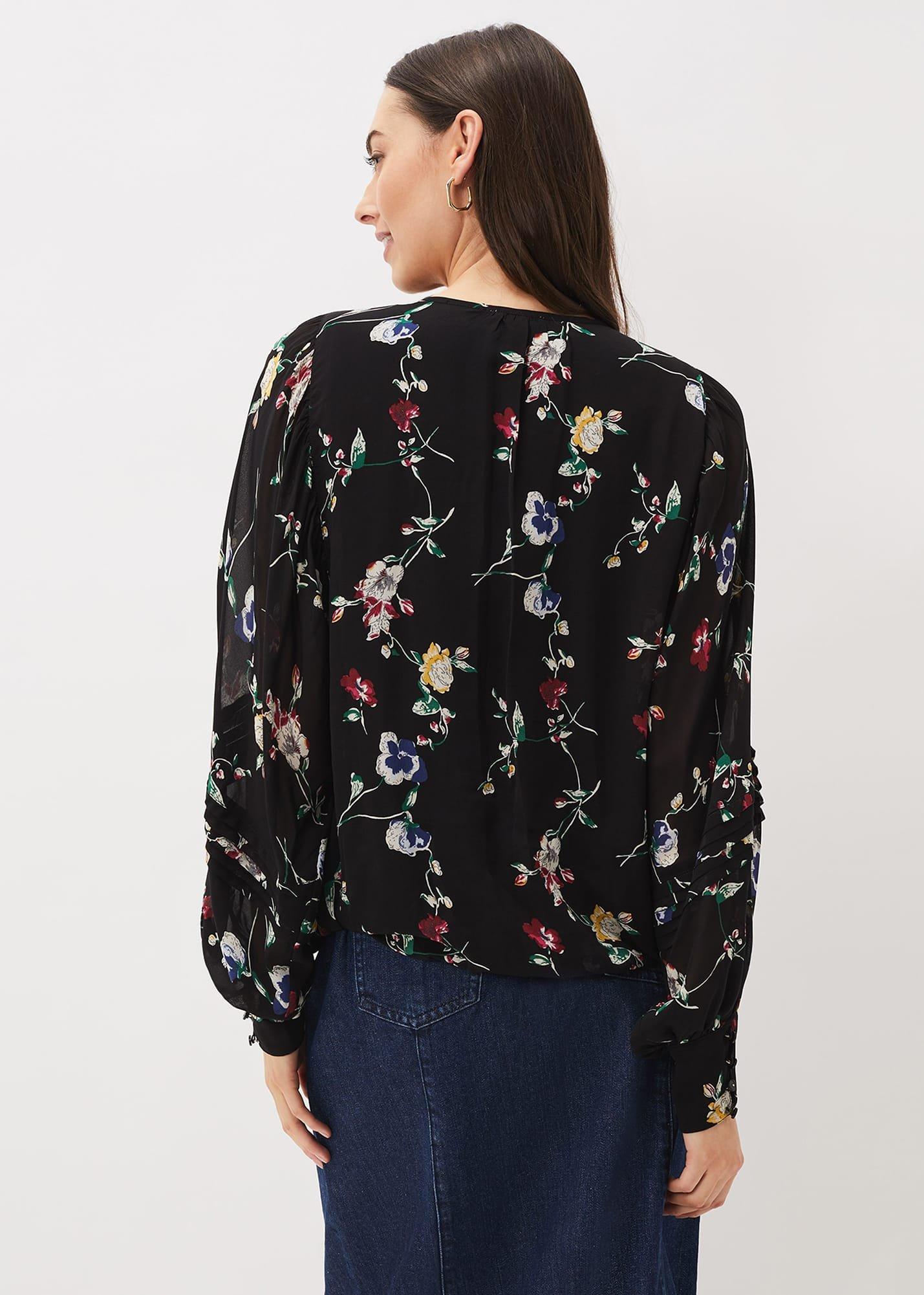 Imara Floral Blouson Sleeve Blouse