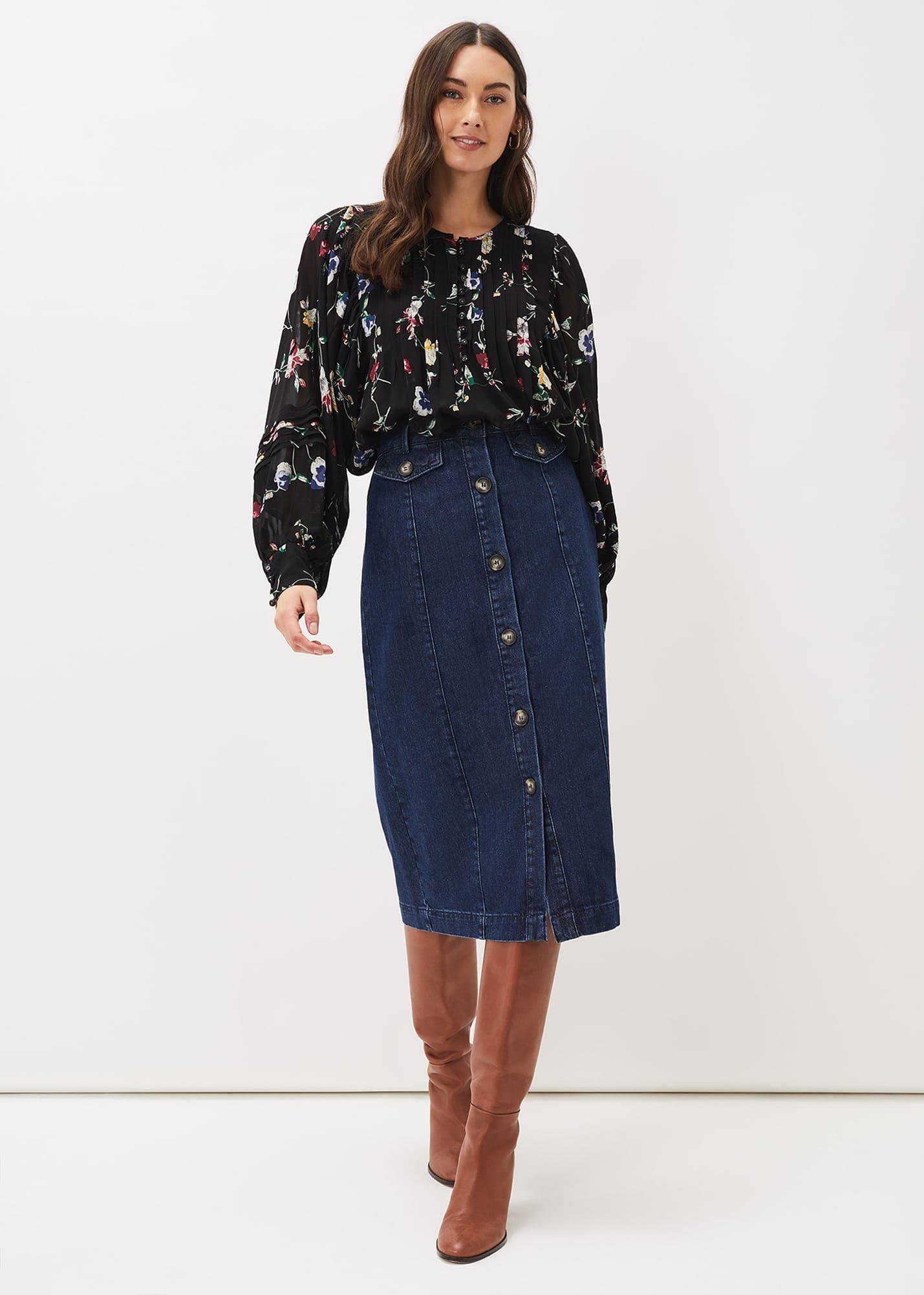 Imara Floral Blouson Sleeve Blouse