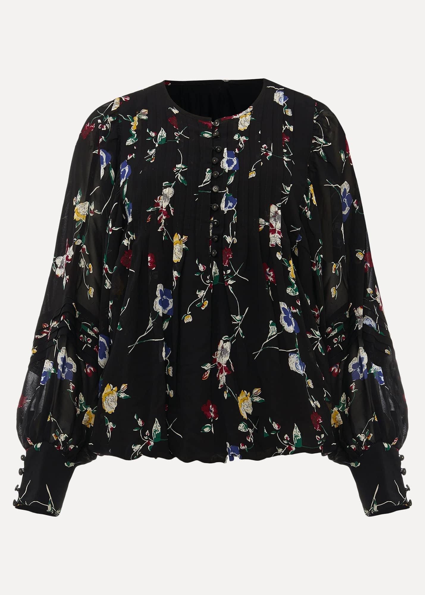 Imara Floral Blouson Sleeve Blouse