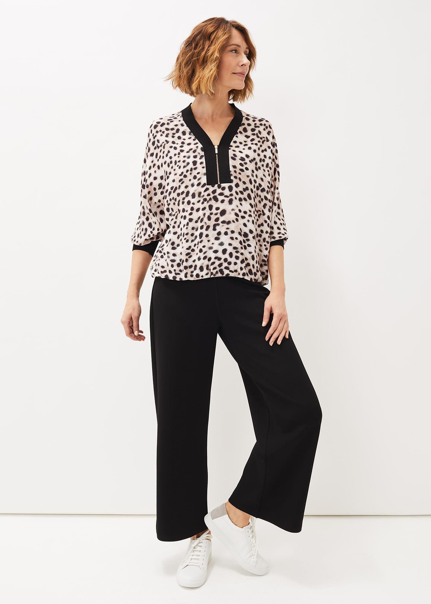 Calla Leopard Print Blouse