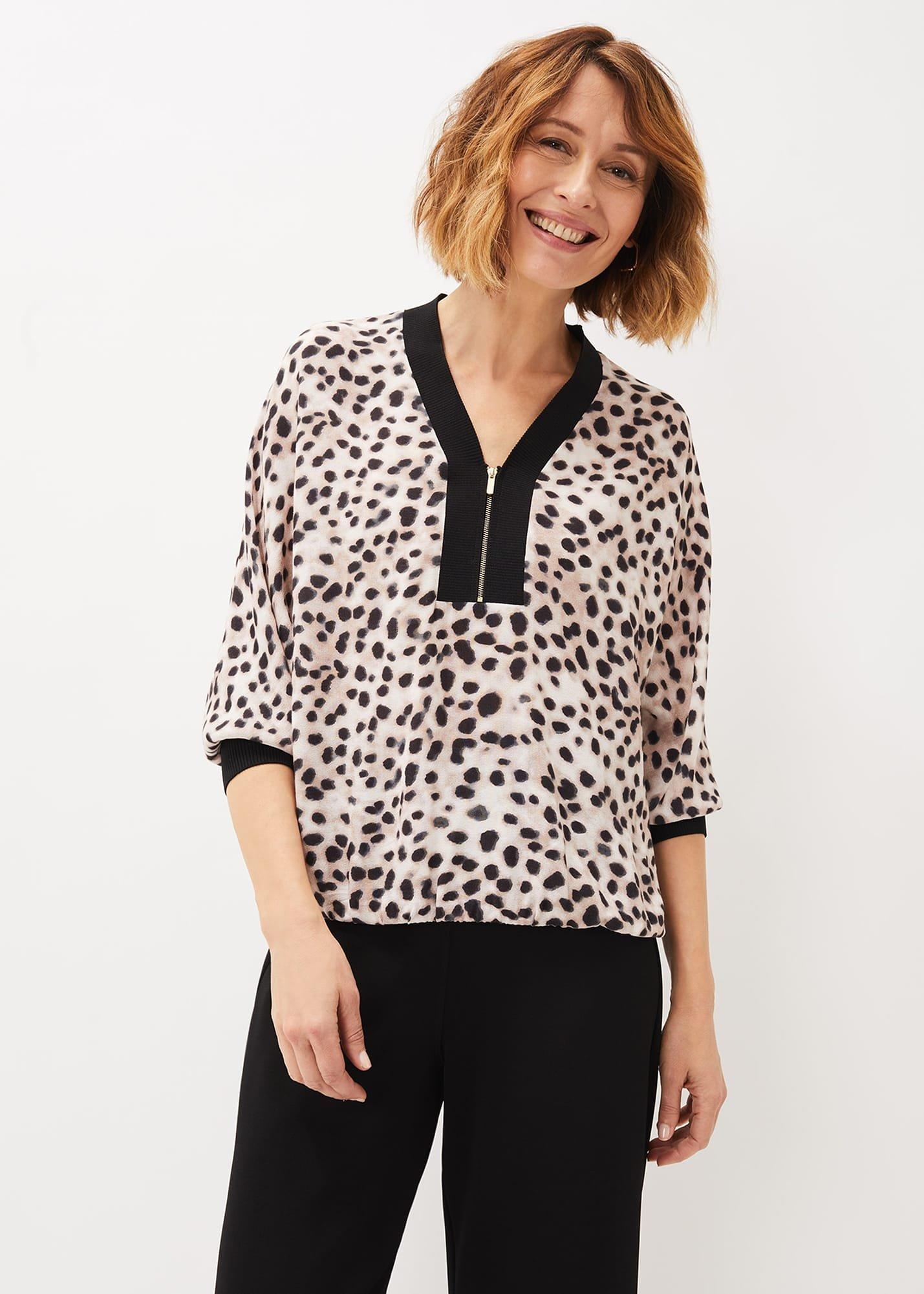 Calla Leopard Print Blouse