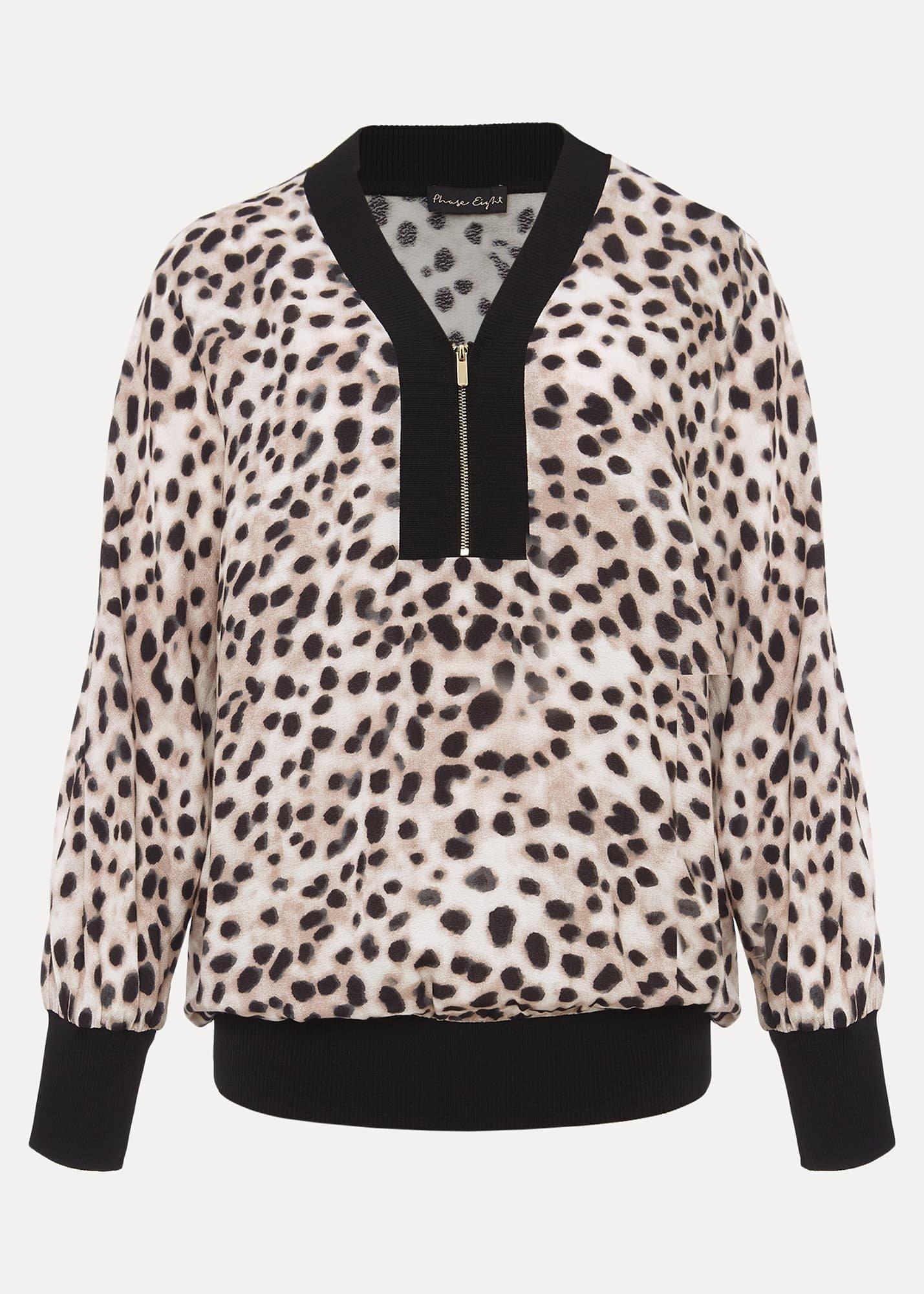 Calla Leopard Print Blouse