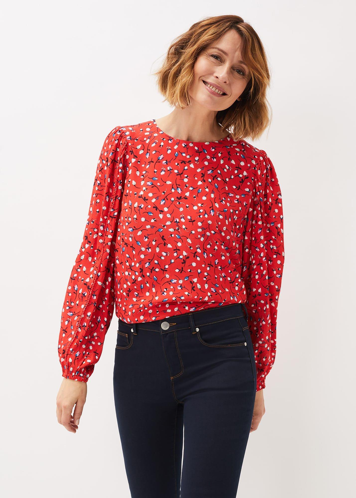 Alexandra Ditsy Floral Print Blouse