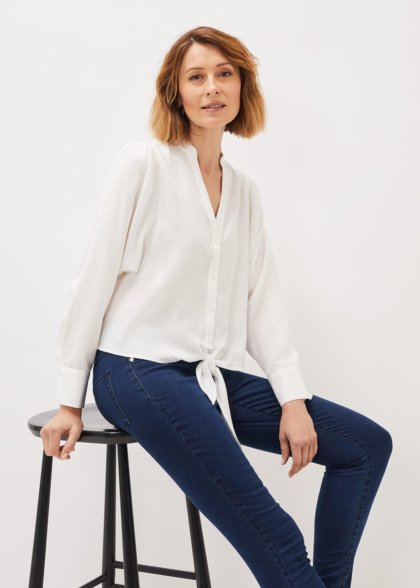 Maura Tie Front Blouse