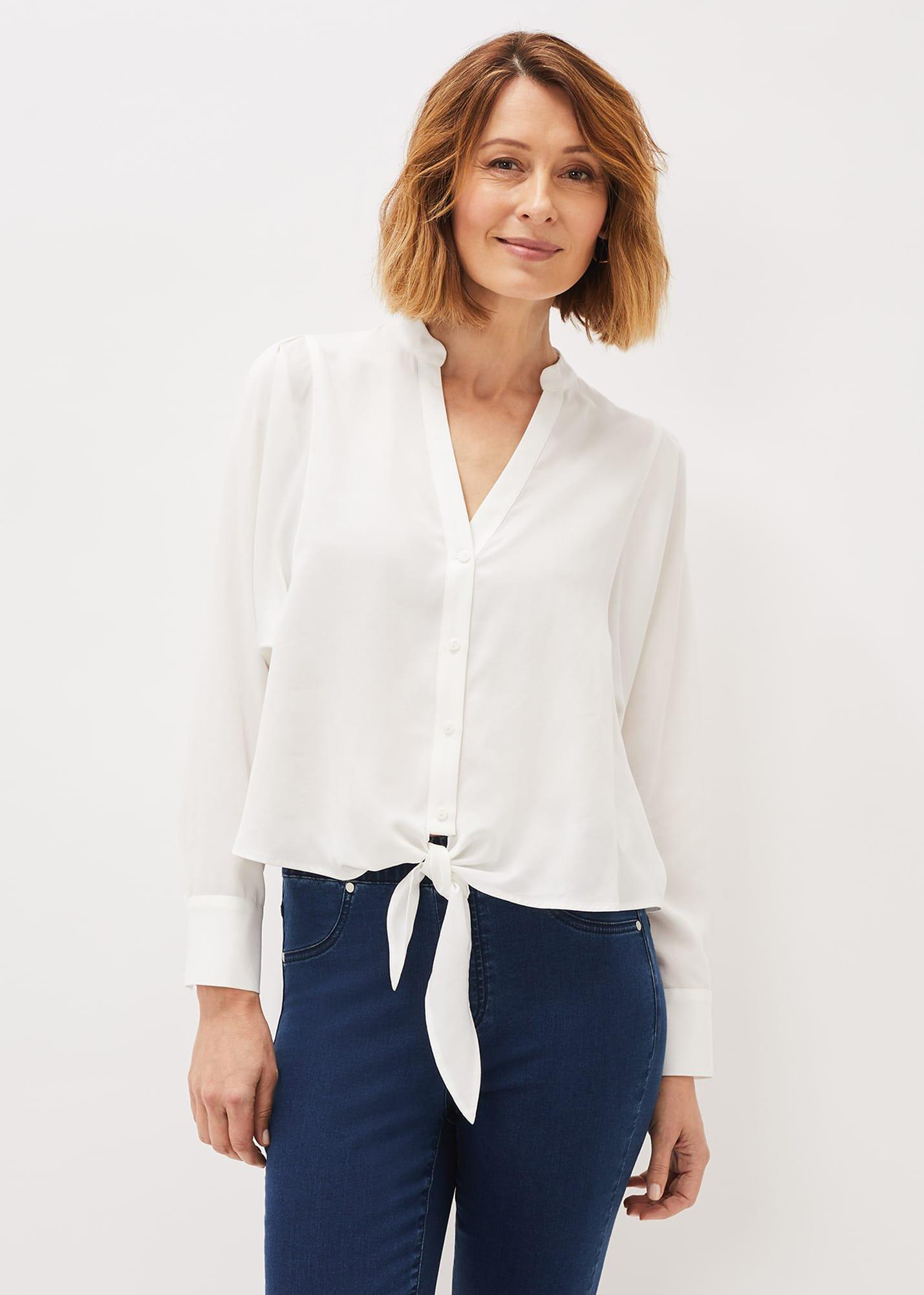 Maura Tie Front Blouse