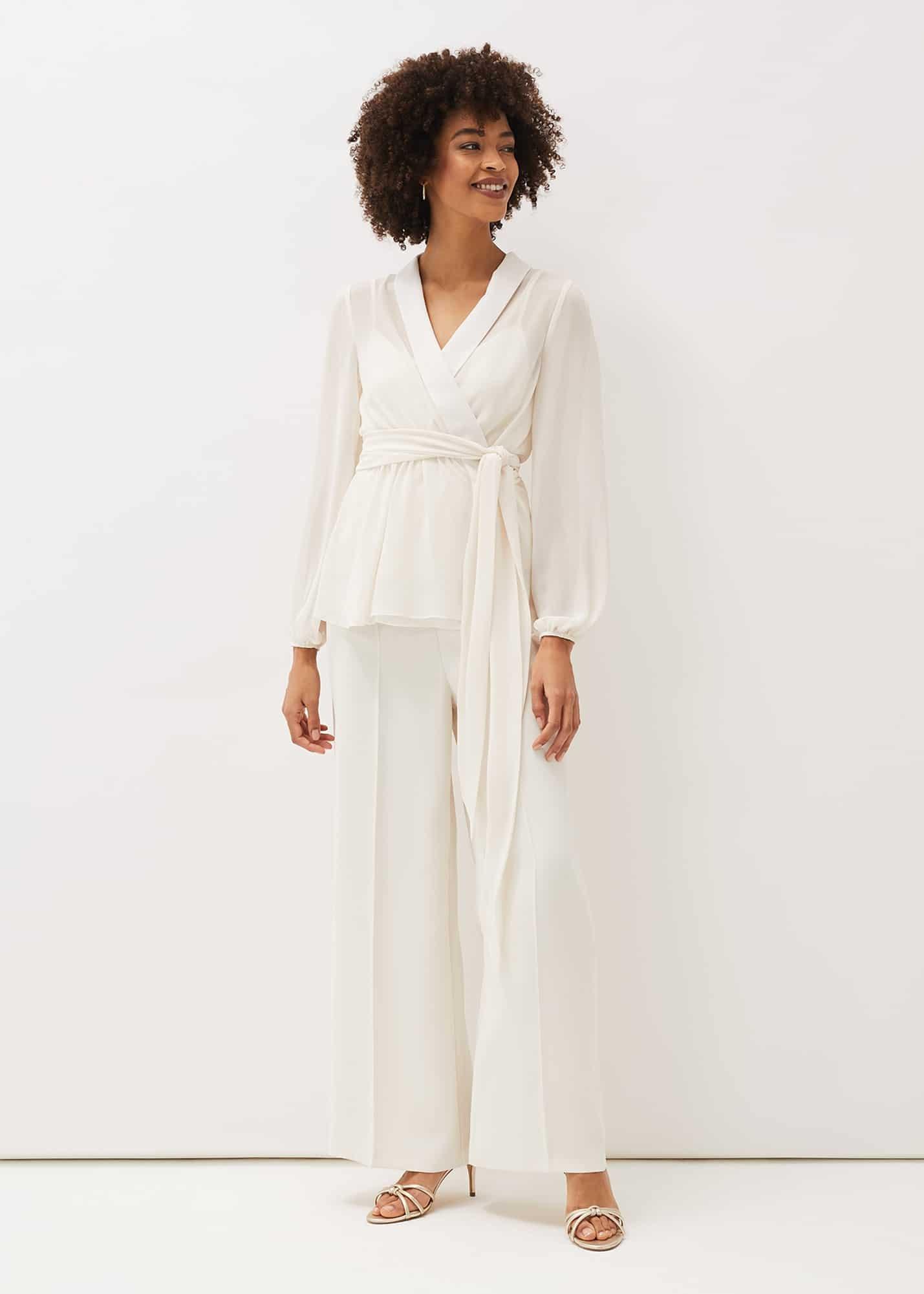 Florentine Semi-Sheer Wrap Top