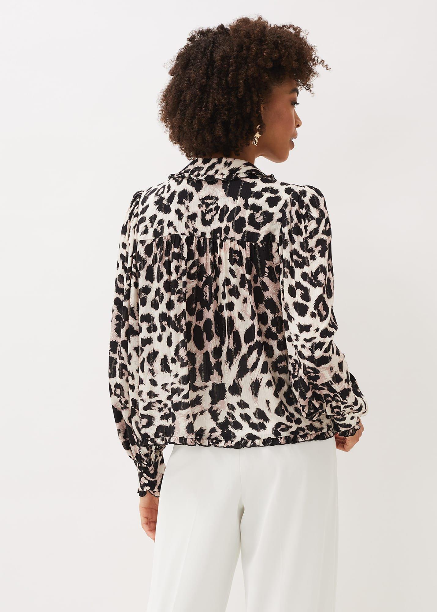 Chelsie Leopard Print Blouse