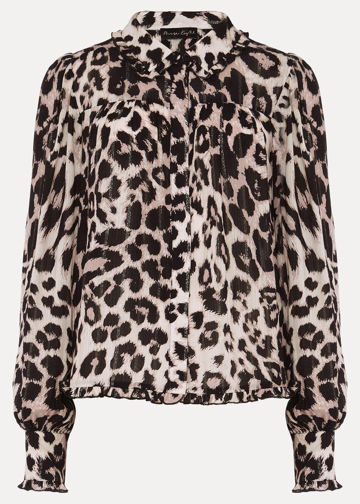 Chelsie Leopard Print Blouse