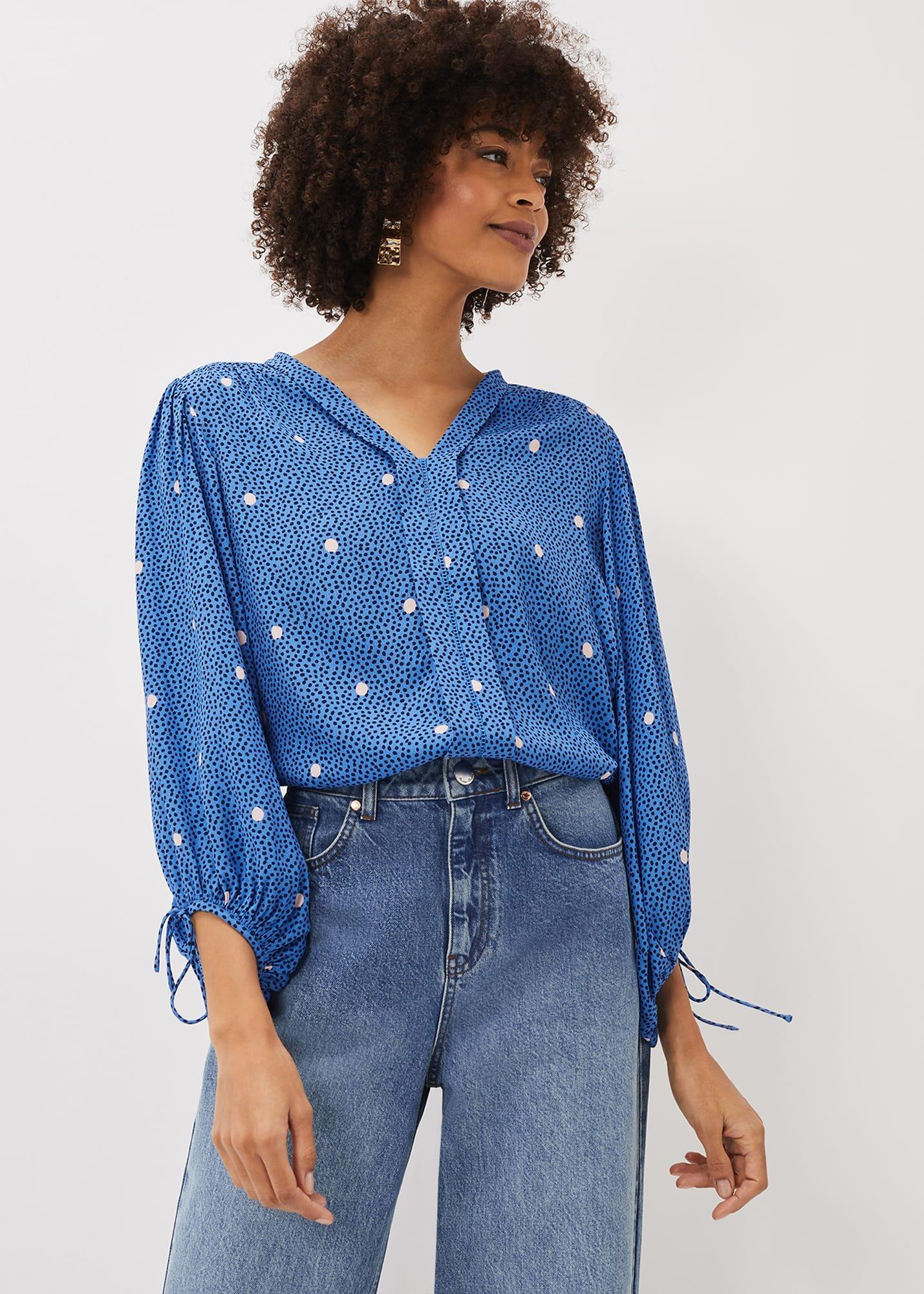 Annalise Spot Blouse