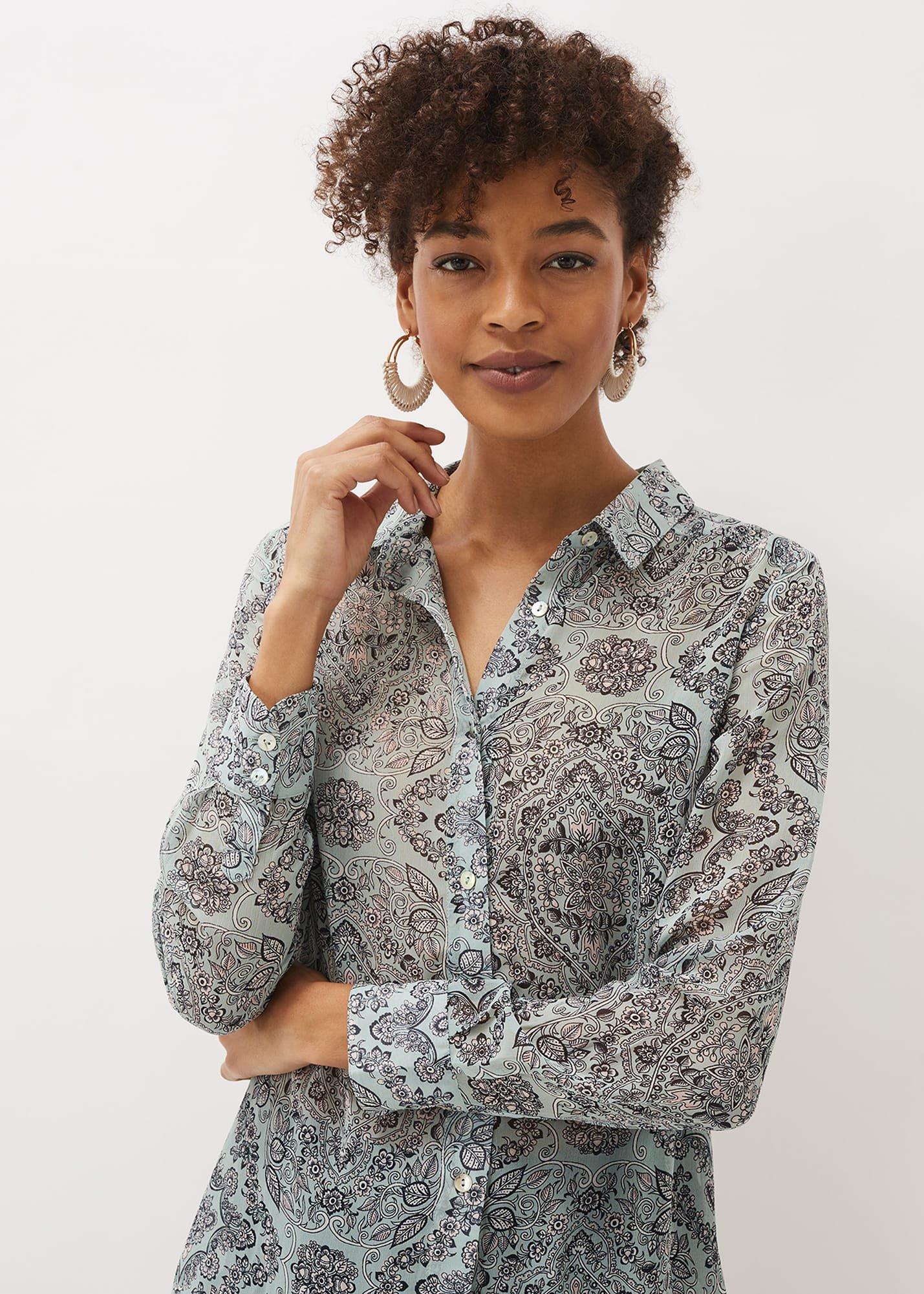 Polly Paisley Print Blouse