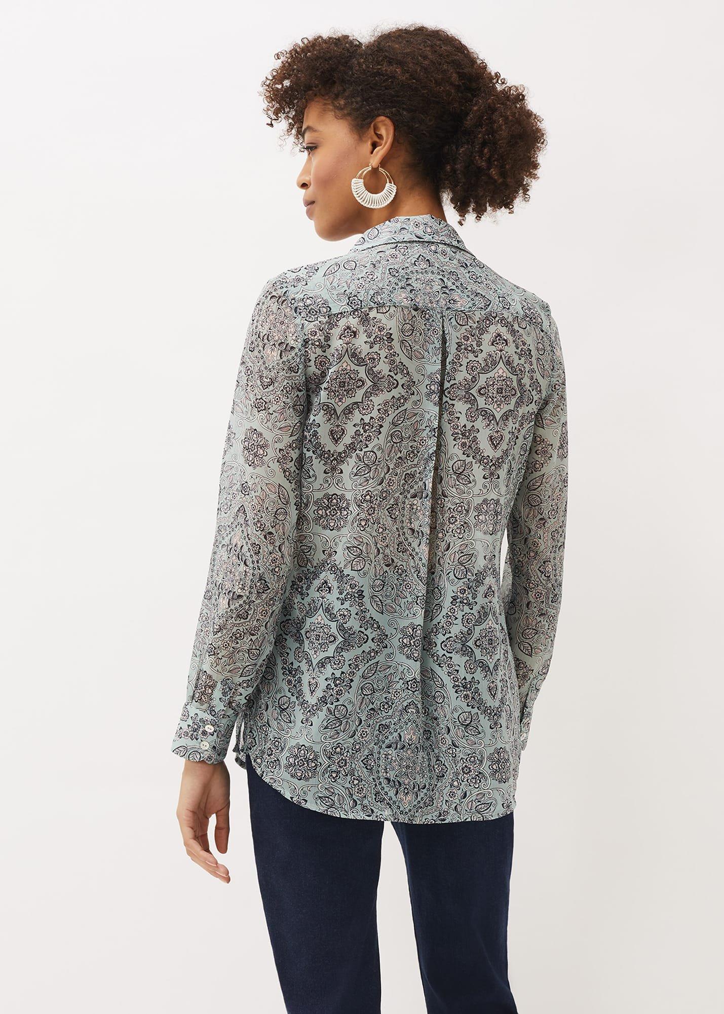Polly Paisley Print Blouse