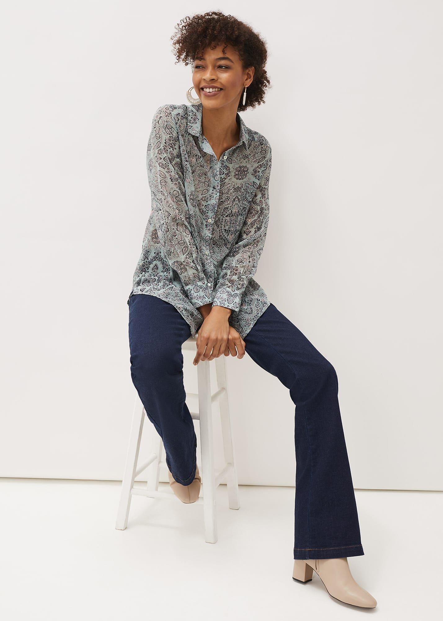 Polly Paisley Print Blouse