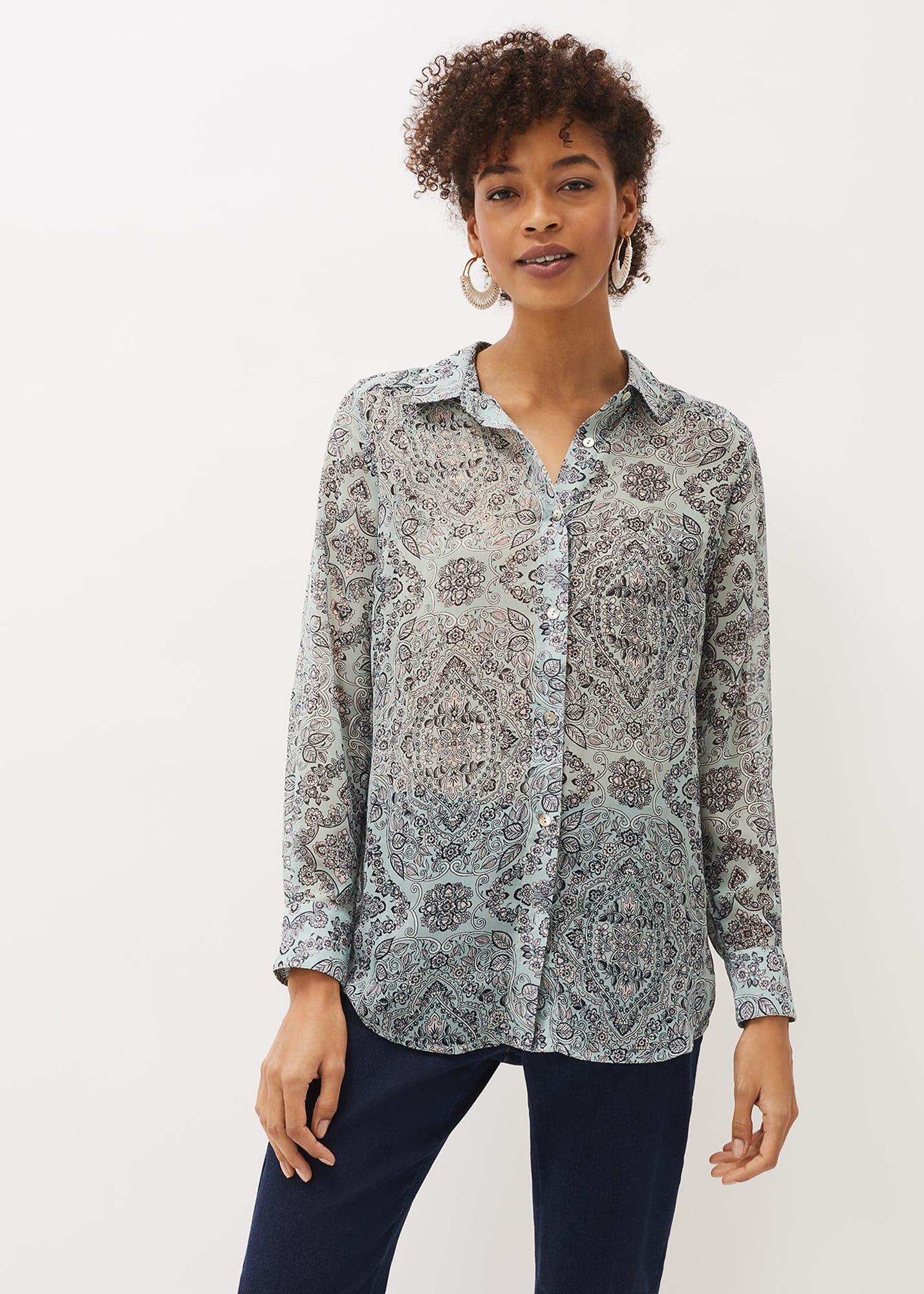 Polly Paisley Print Blouse