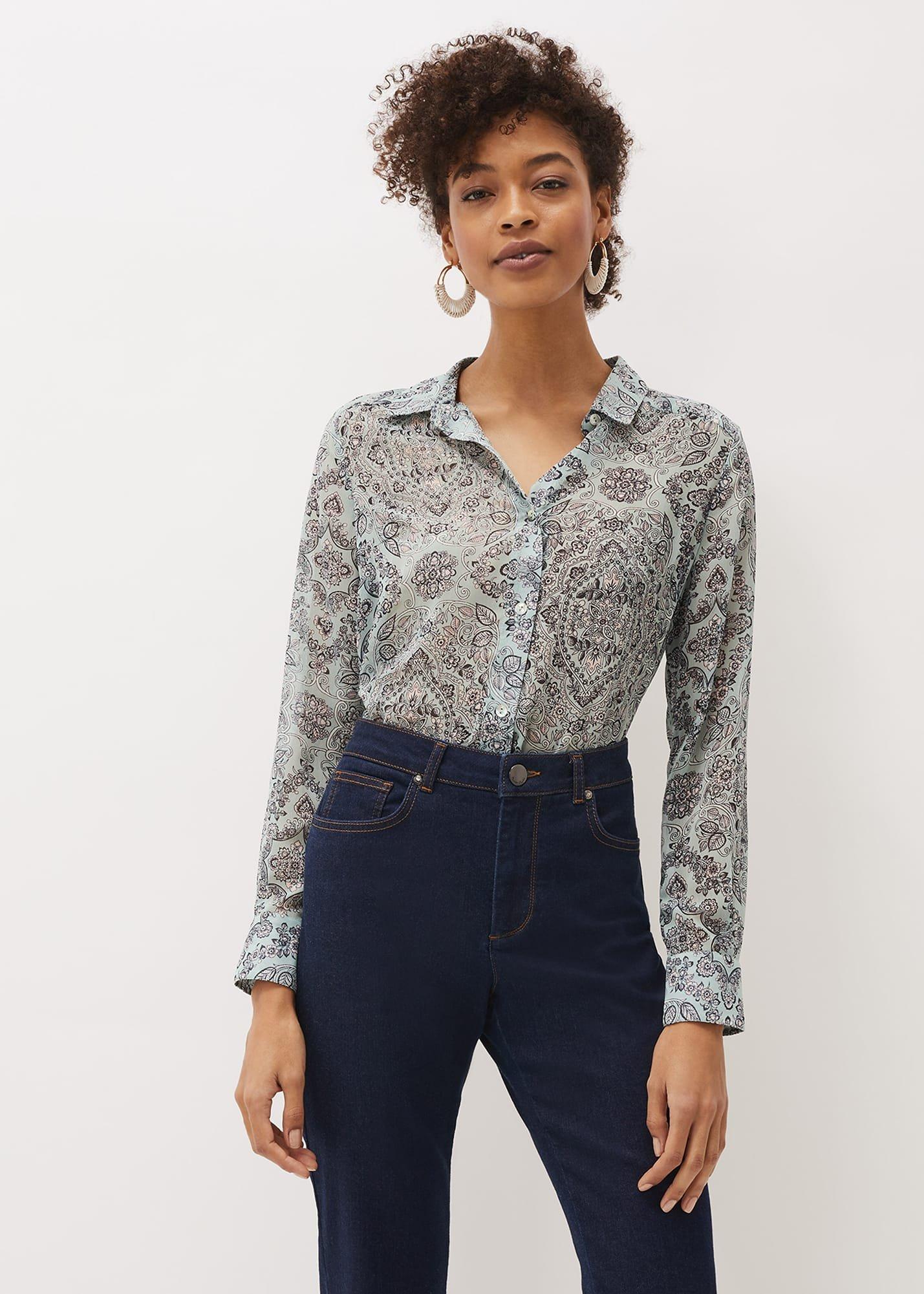 Polly Paisley Print Blouse