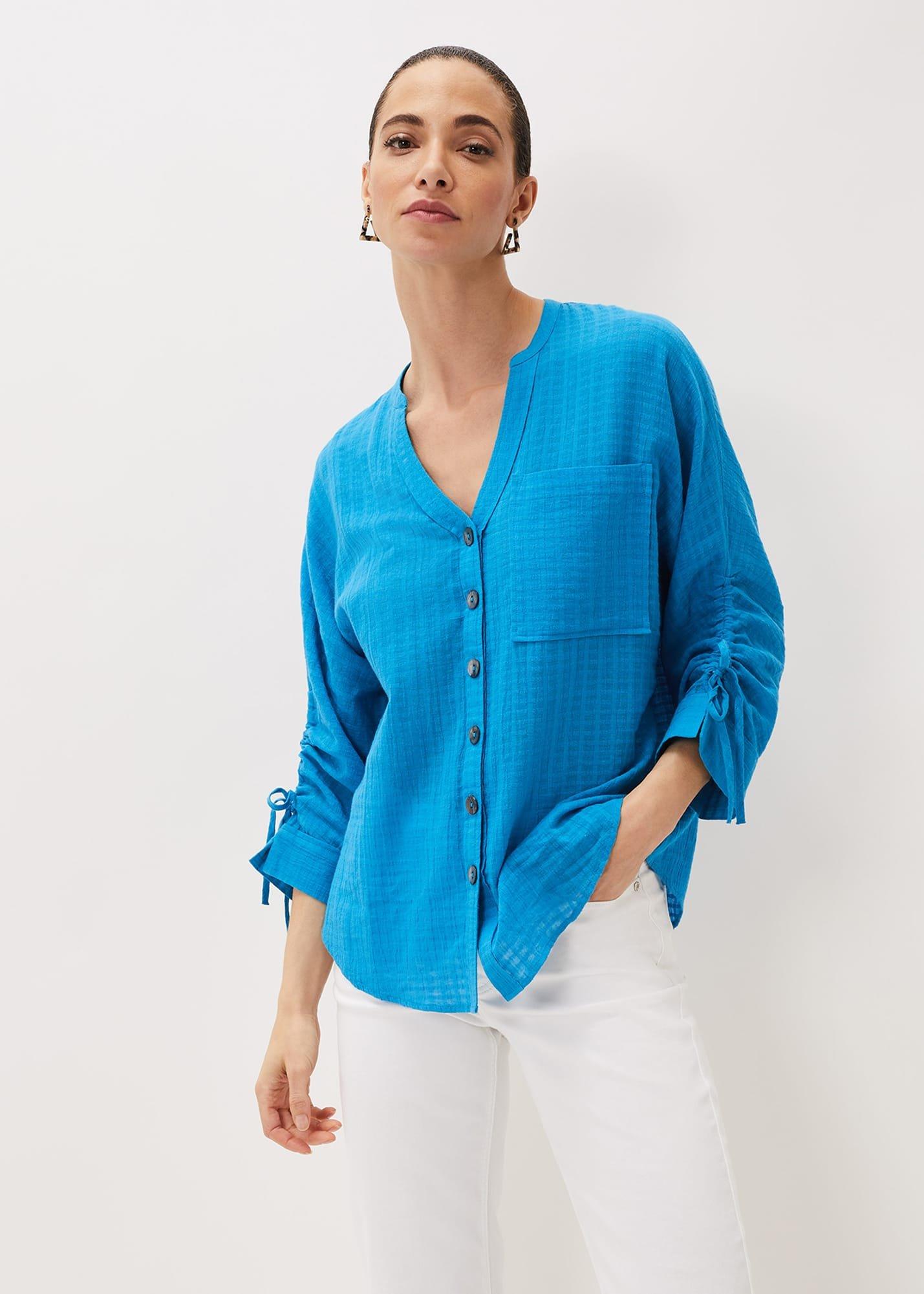 Savvy Check Blouse